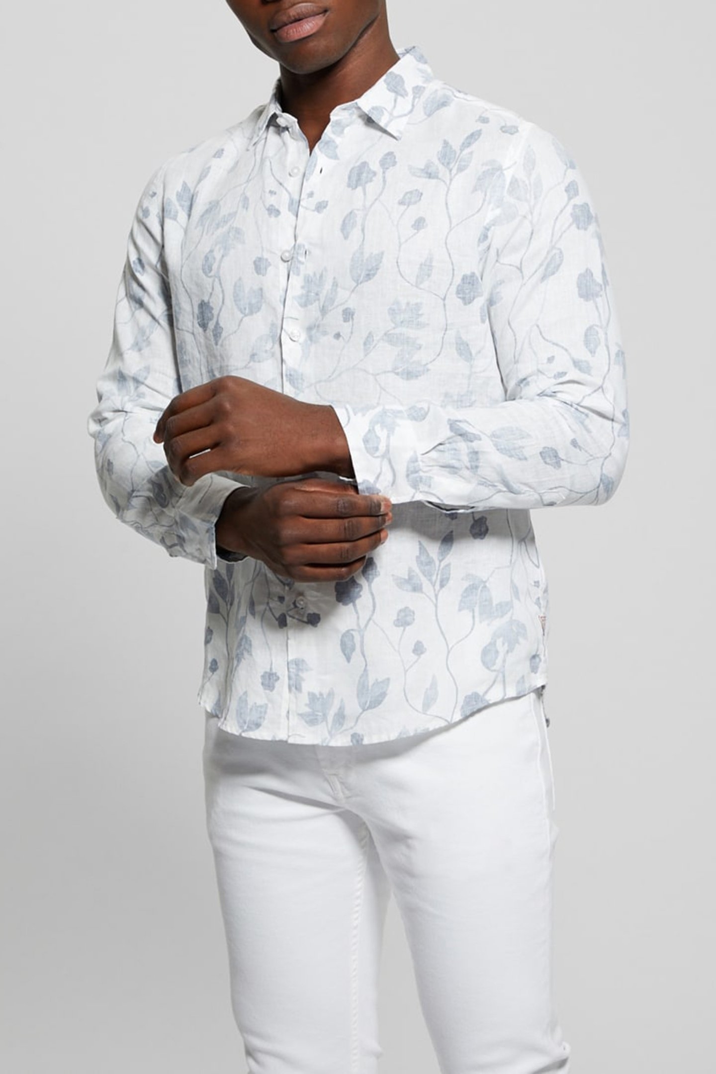 LS LINEN WTRCOLOR VI WATER COLOR VINES BL 1