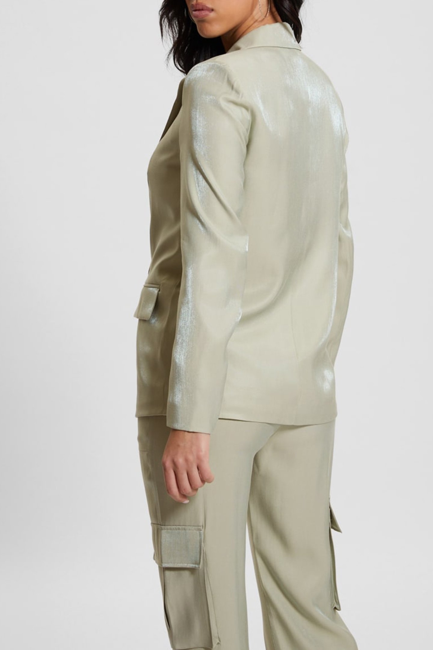 GUESS ECO ADRIANA BLAZER DUSTY FERN MULTI 2