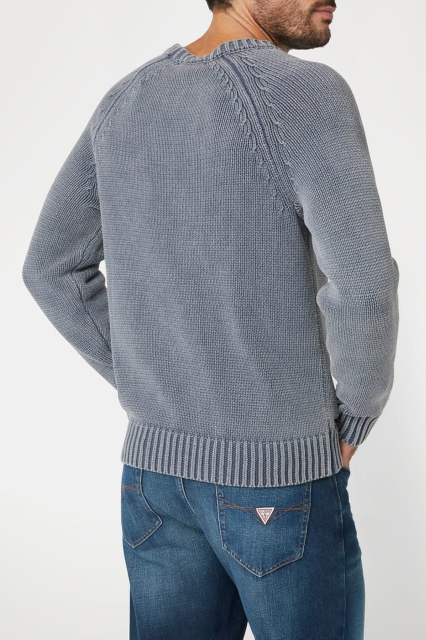 GUESS ECO ELLERY CN STITCHED L GREY SHADOW BLUE 2