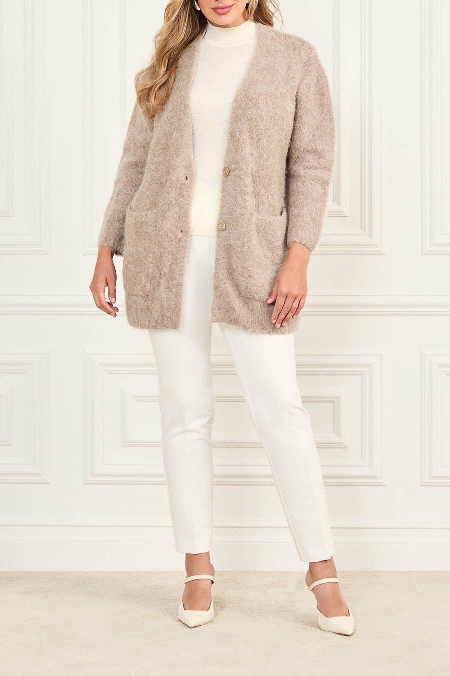 MICHAELA ALPACA CARD HERB TAN MULTI 3