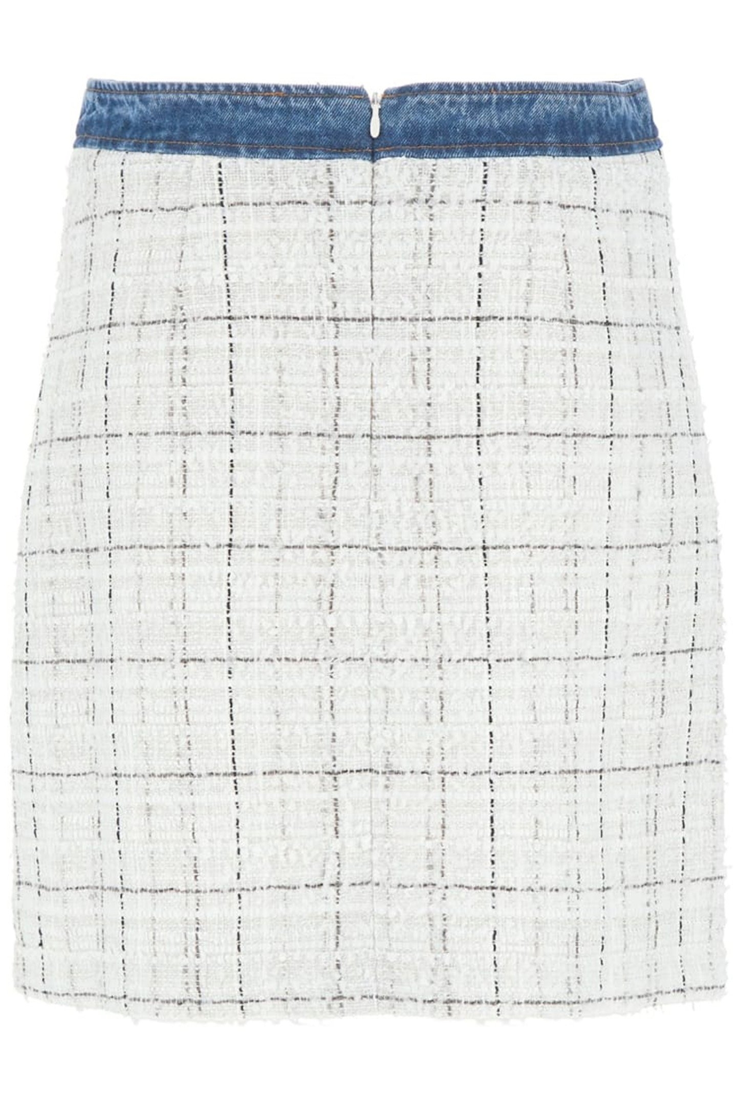 NATALIE SKIRT CHECK TWEED WHITE CO 5