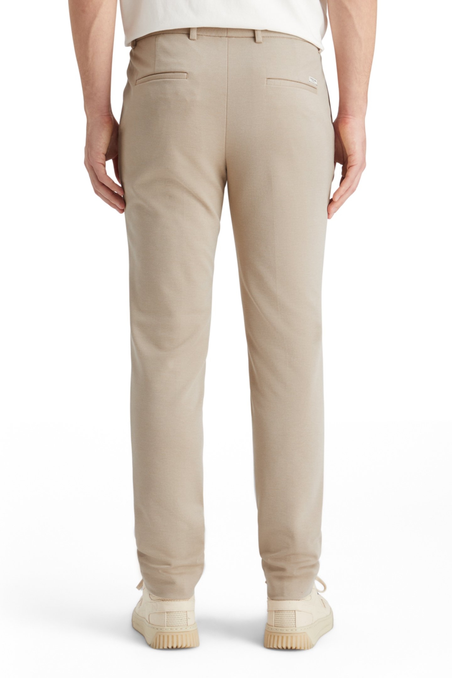 MOTT- JERSEY SLIM FIT CHINO PARCHMENT MELANGE 2