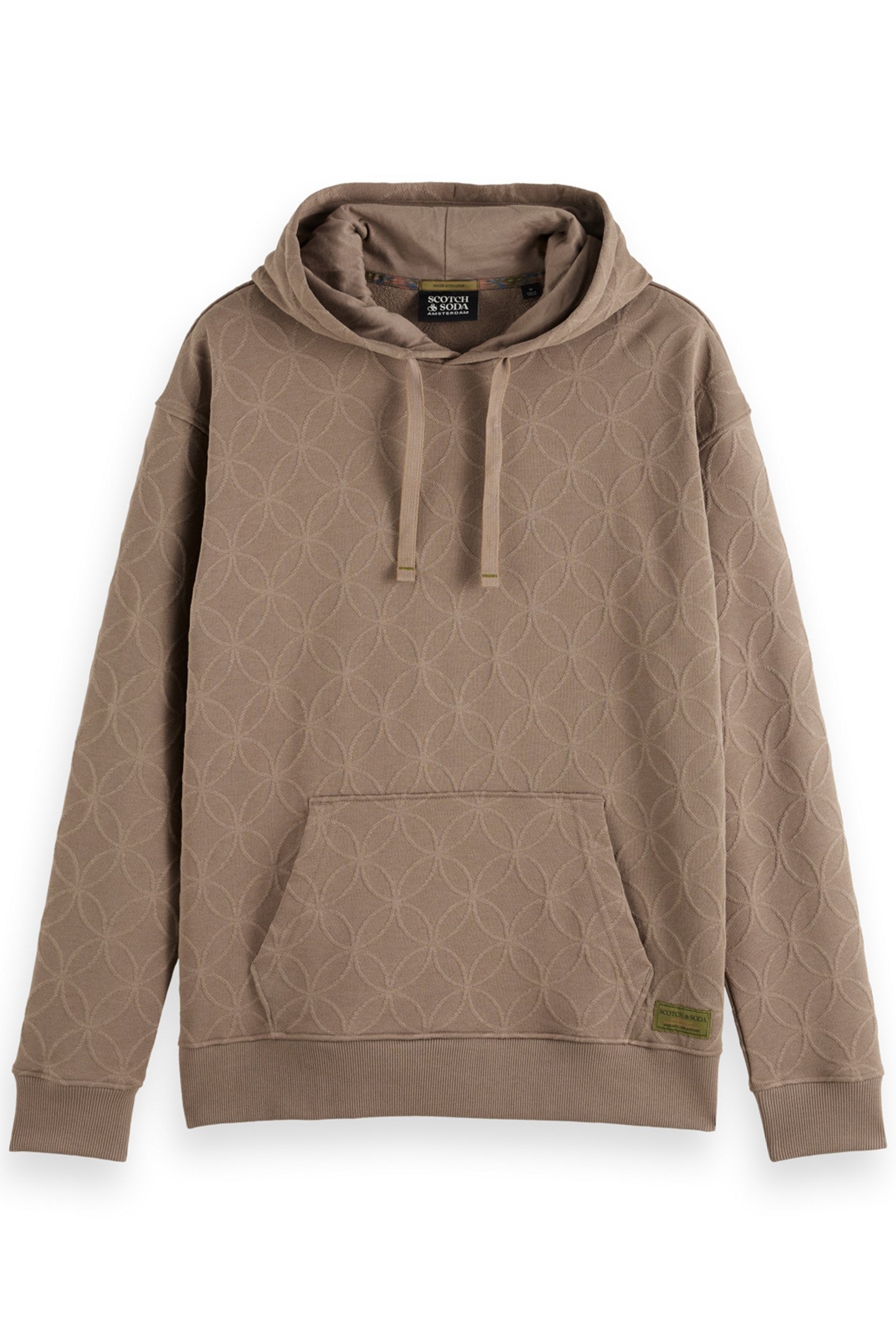 JACQUARD TERRY HOODIE CAPPUCHINO 4