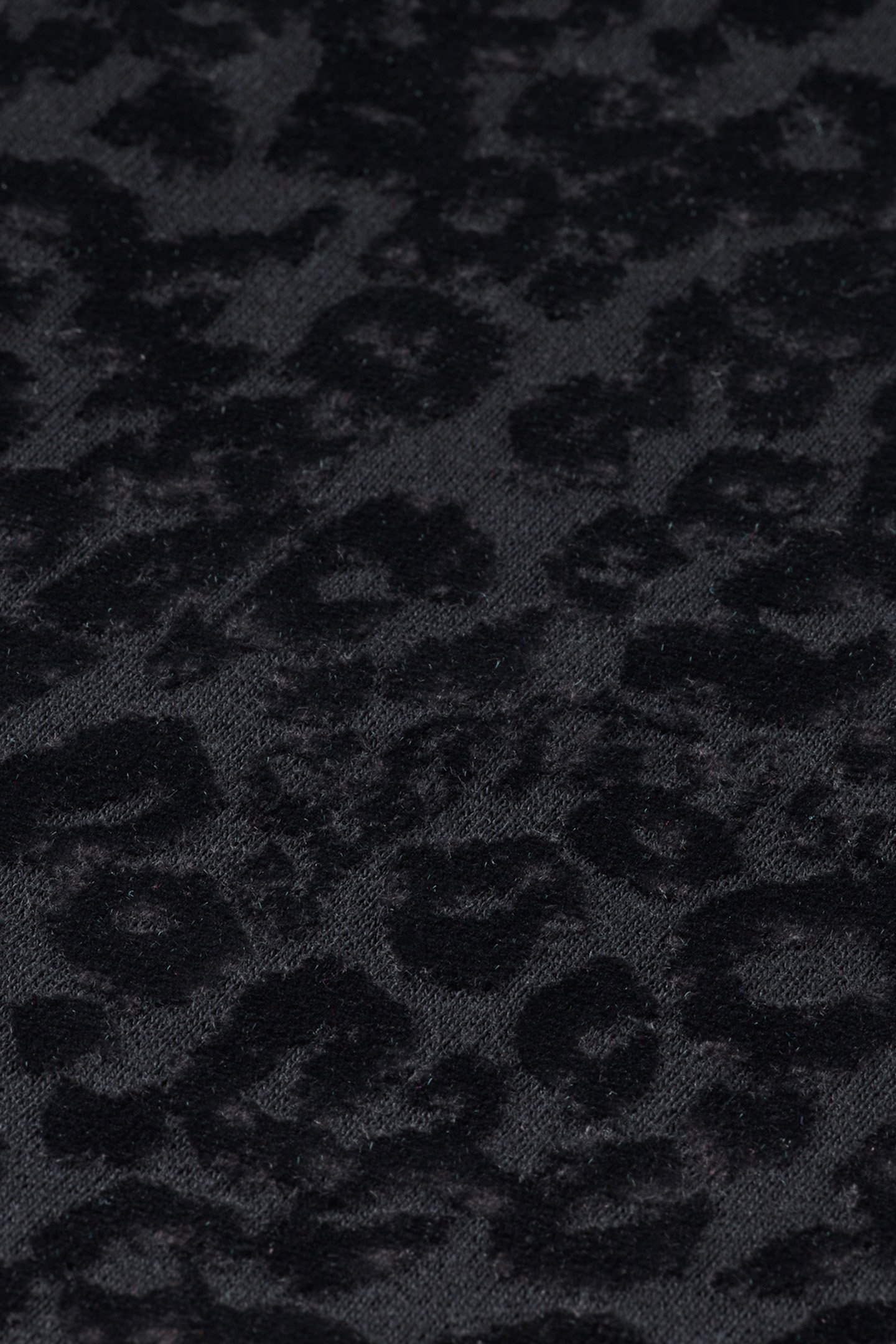 RELAXED FIT SWEATSHIRT WITH FLOCK ARTWORK EVENING BLACK 7