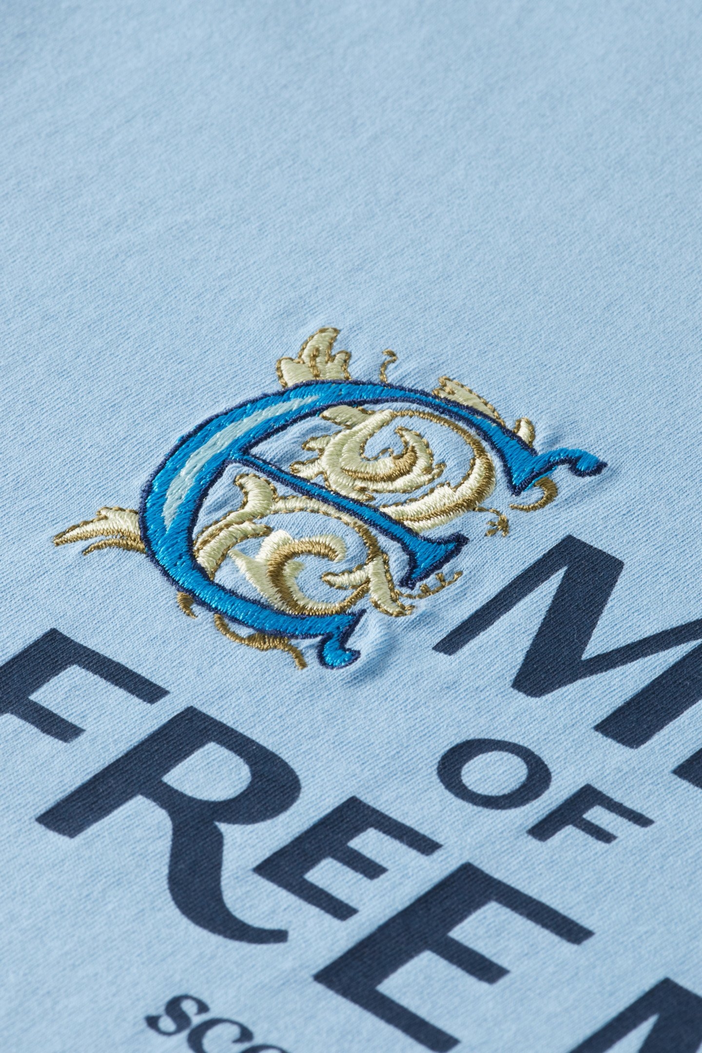 SPRAYED ARTWORK BOYFRIEND FIT T-SHIRT MYSTIC BLUE 7