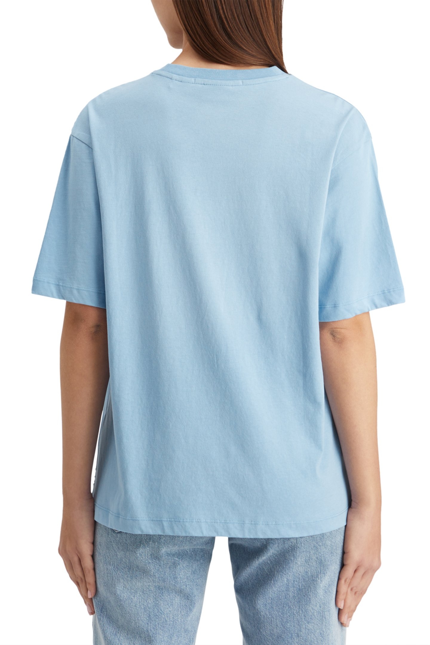 SPRAYED ARTWORK BOYFRIEND FIT T-SHIRT MYSTIC BLUE 2