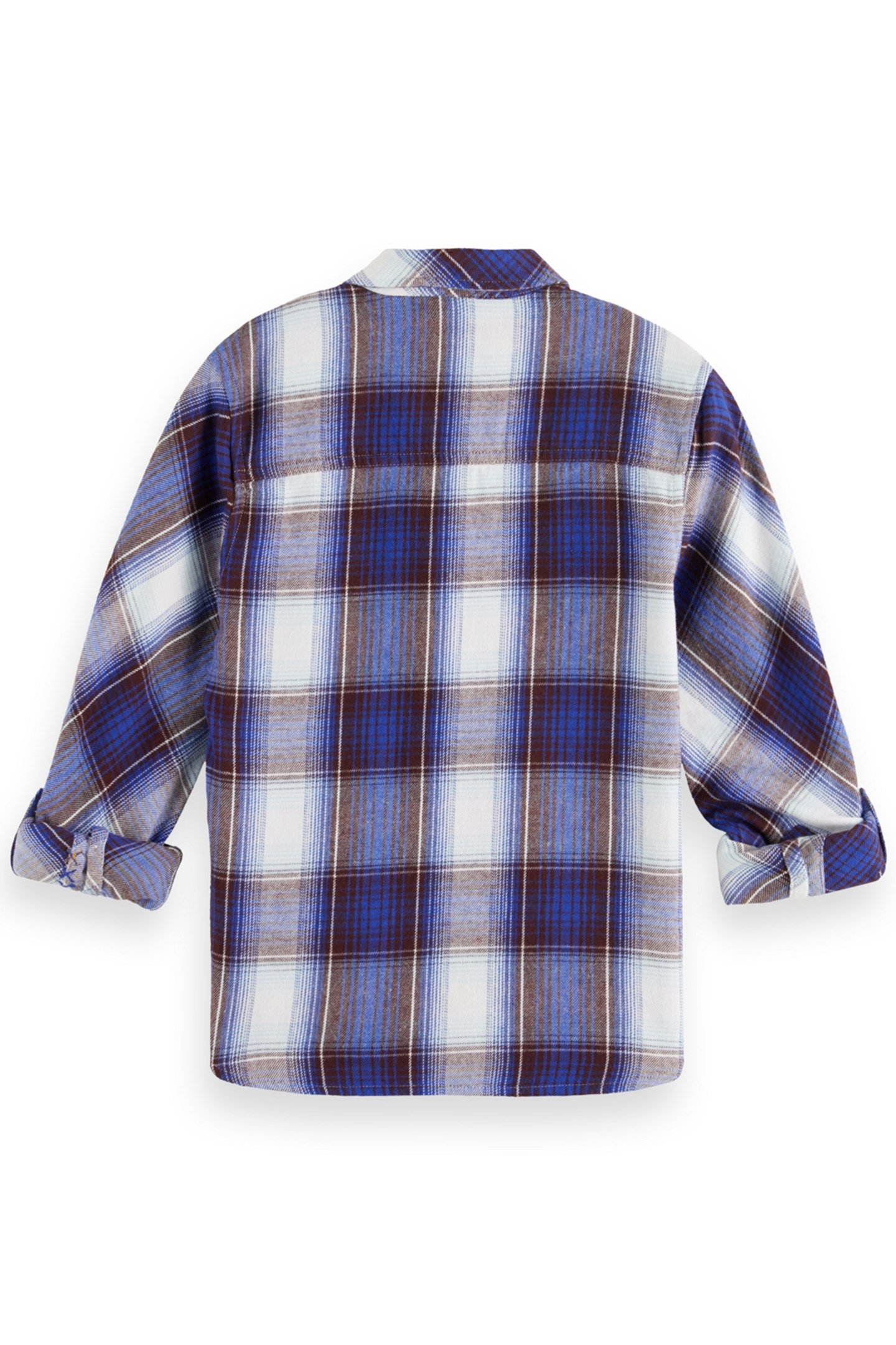 BOY REGULAR-FIT YARN-DYED CHECKED FLANNEL SHIRT BOOKWORM/ROA 2