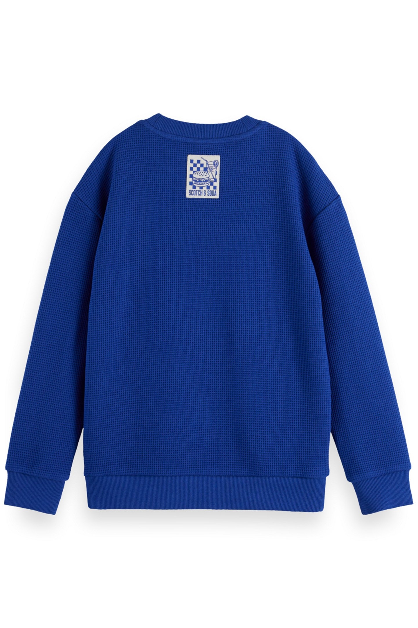 BOY RELAXED-FIT STRUCTURED CREWNECK SWEAT ROAD TRIP BLUE 2
