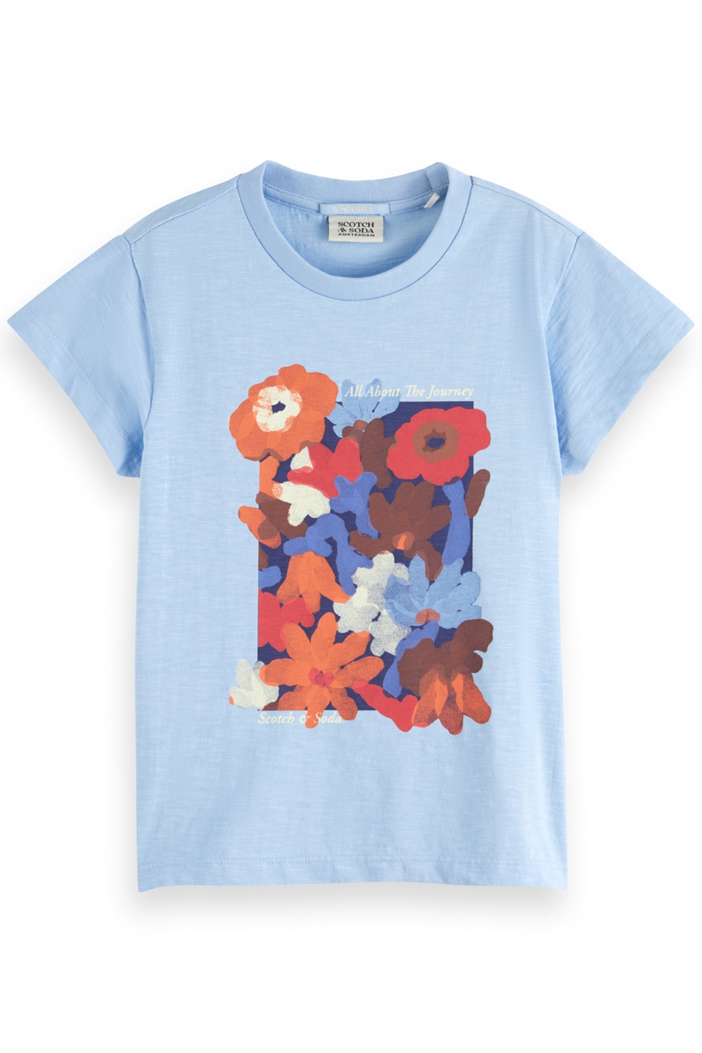 GIRL RELAXED-FIT ARTWORK T-SHIRT PACIFIC BLUE 1