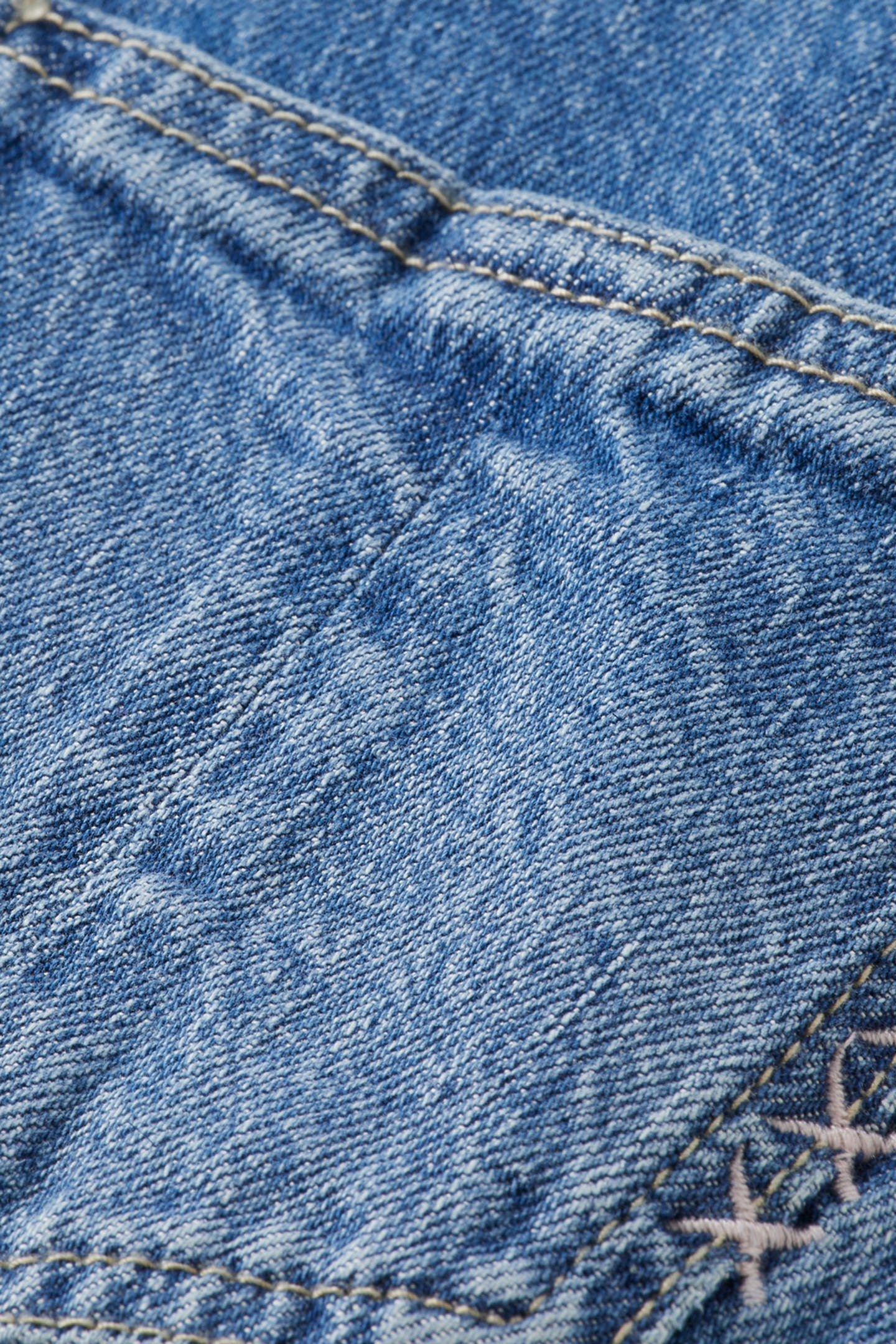 GIRL WASHED DENIM DUNGAREE WITH WIDE LEG- DREAMCATCHER 3