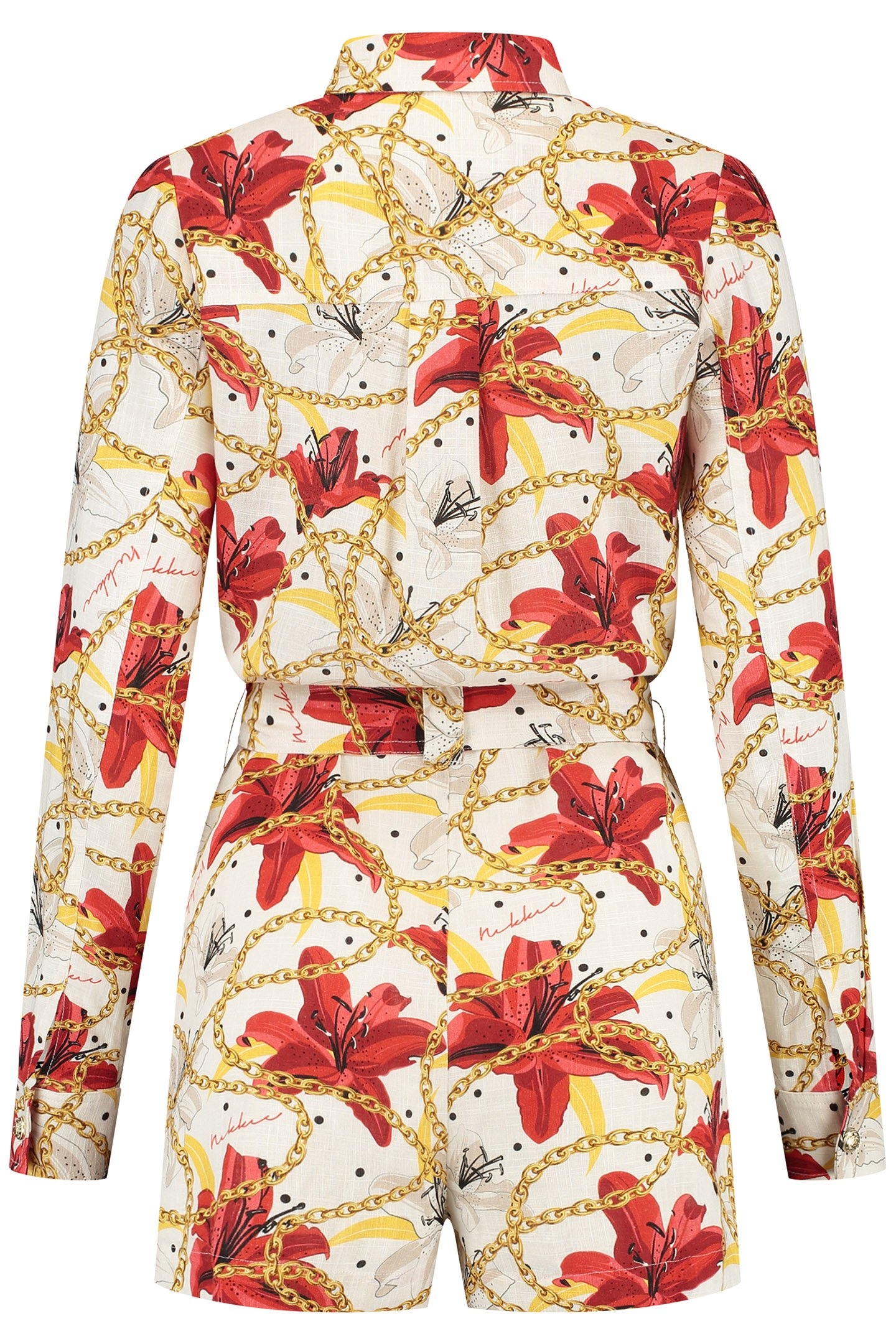 DINAPORE PLAYSUIT STAR WHITE/GOJI BERRY 3