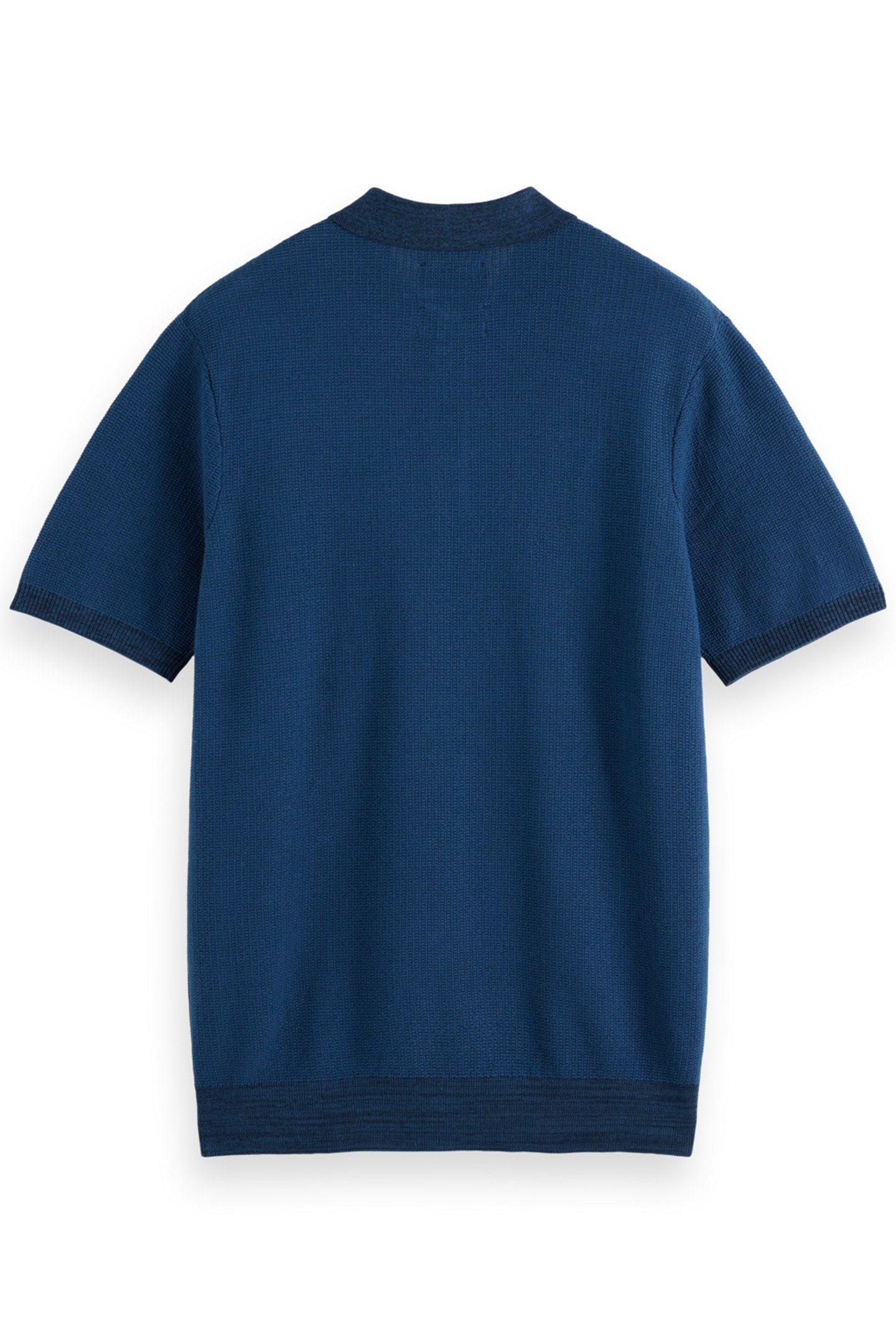 STRUCTURED KNITTED POLO HERITAGE BLUE 5