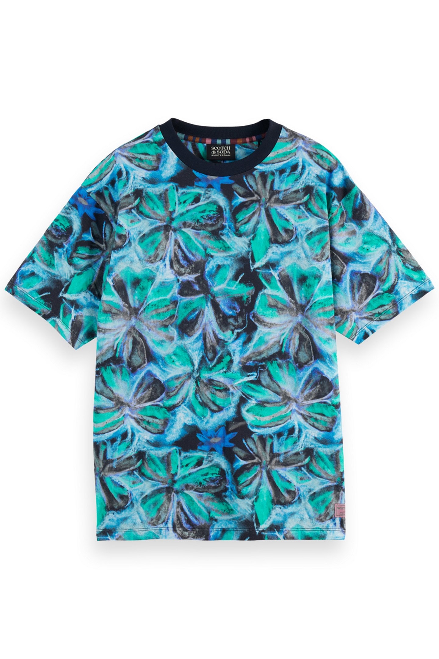 DIGITAL PRINT T-SHIRT PASTEL FLOWER 1