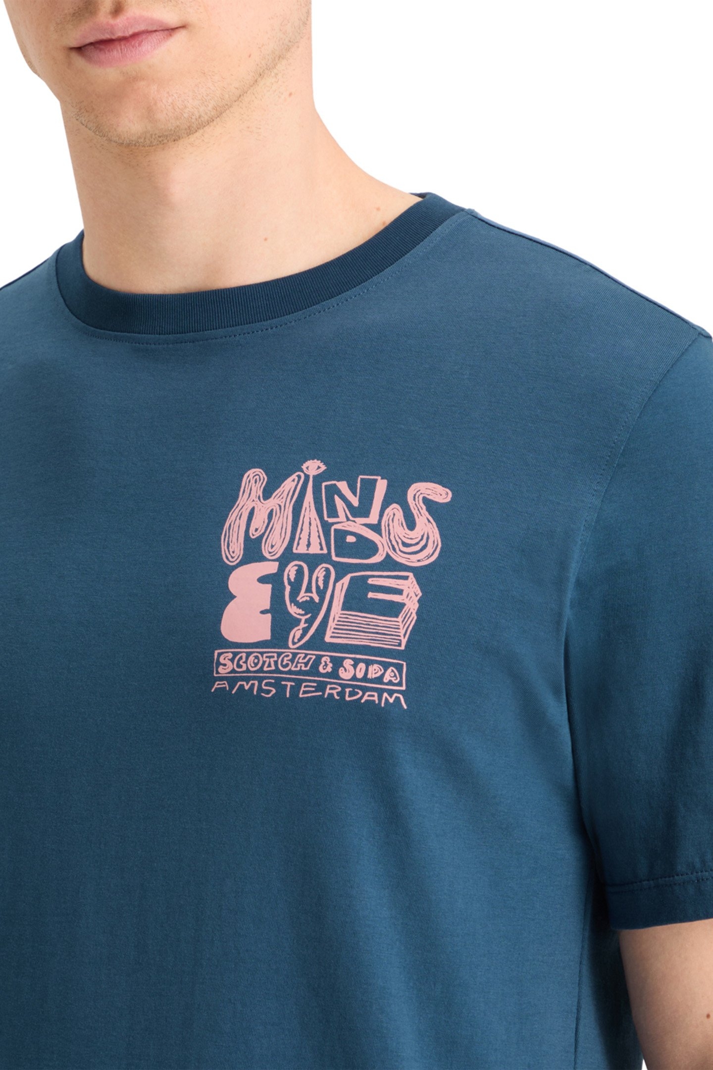 CHEST ARTWORK T-SHIRT HERITAGE BLUE 6