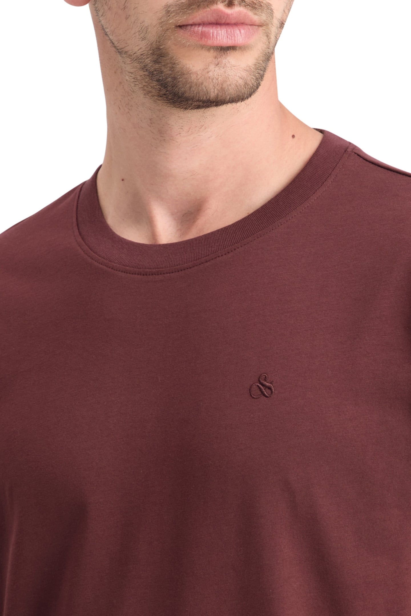 ESSENTIAL REGULAR FIT LOGO T-SHIRT DARK GRAPE 6