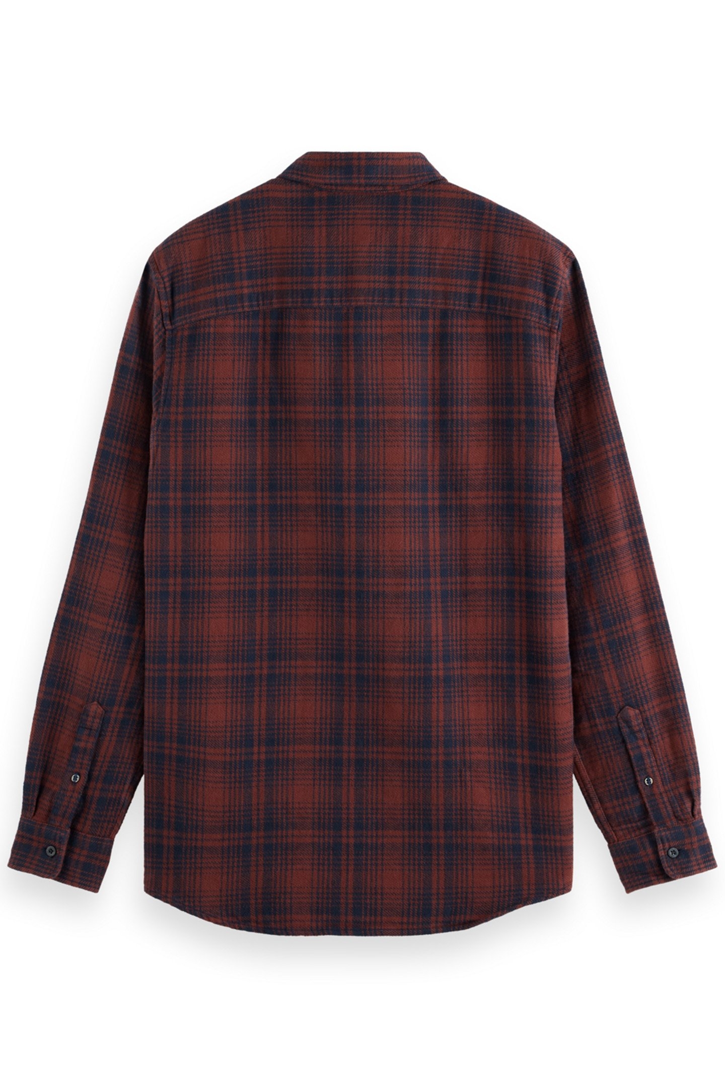 REGULAR FIT FLANNEL CHECK SHIRT BROWN CHECK 2