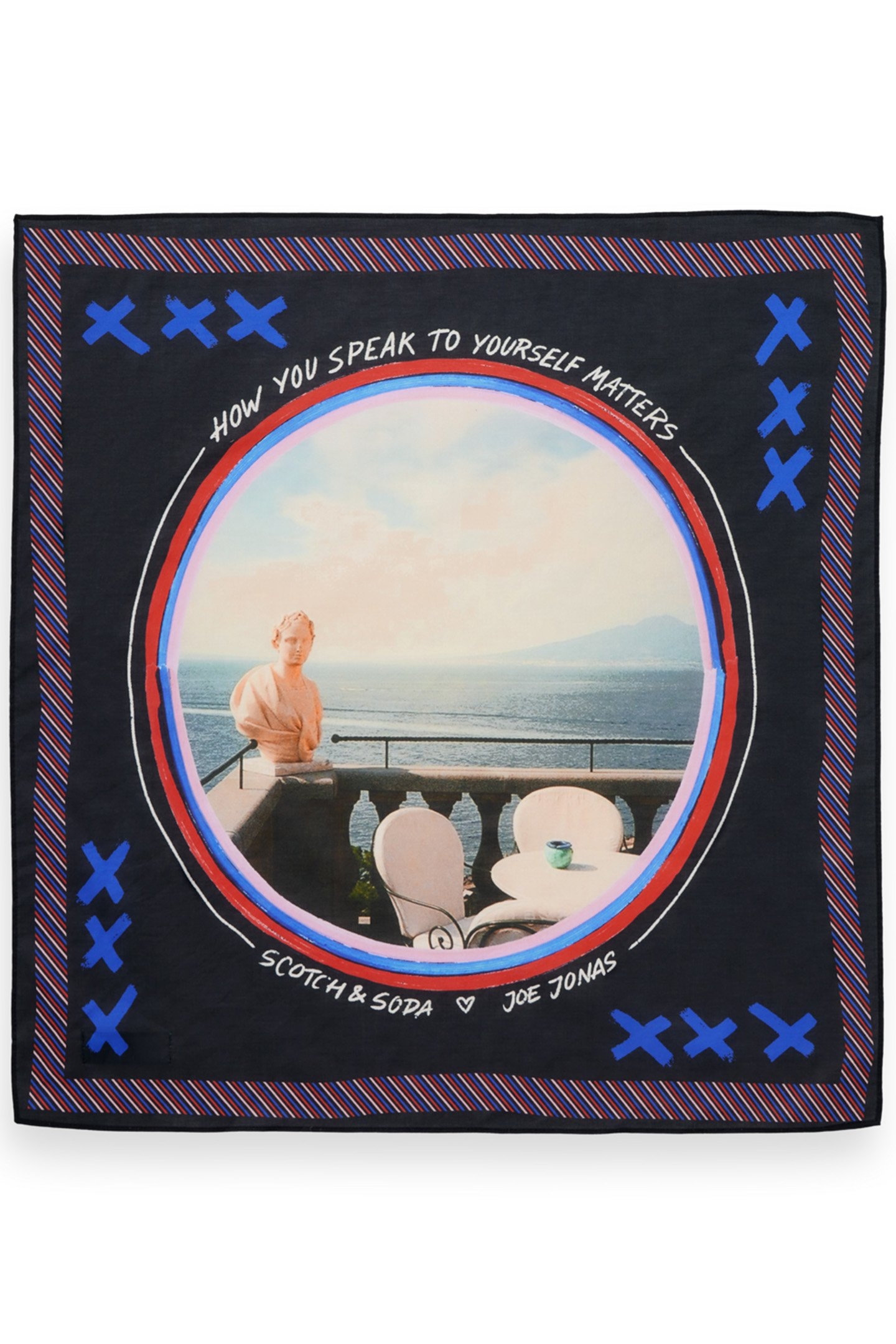 JOE JONAS X SCOTCH SODA PRINTED BANDANA NIGHT 2