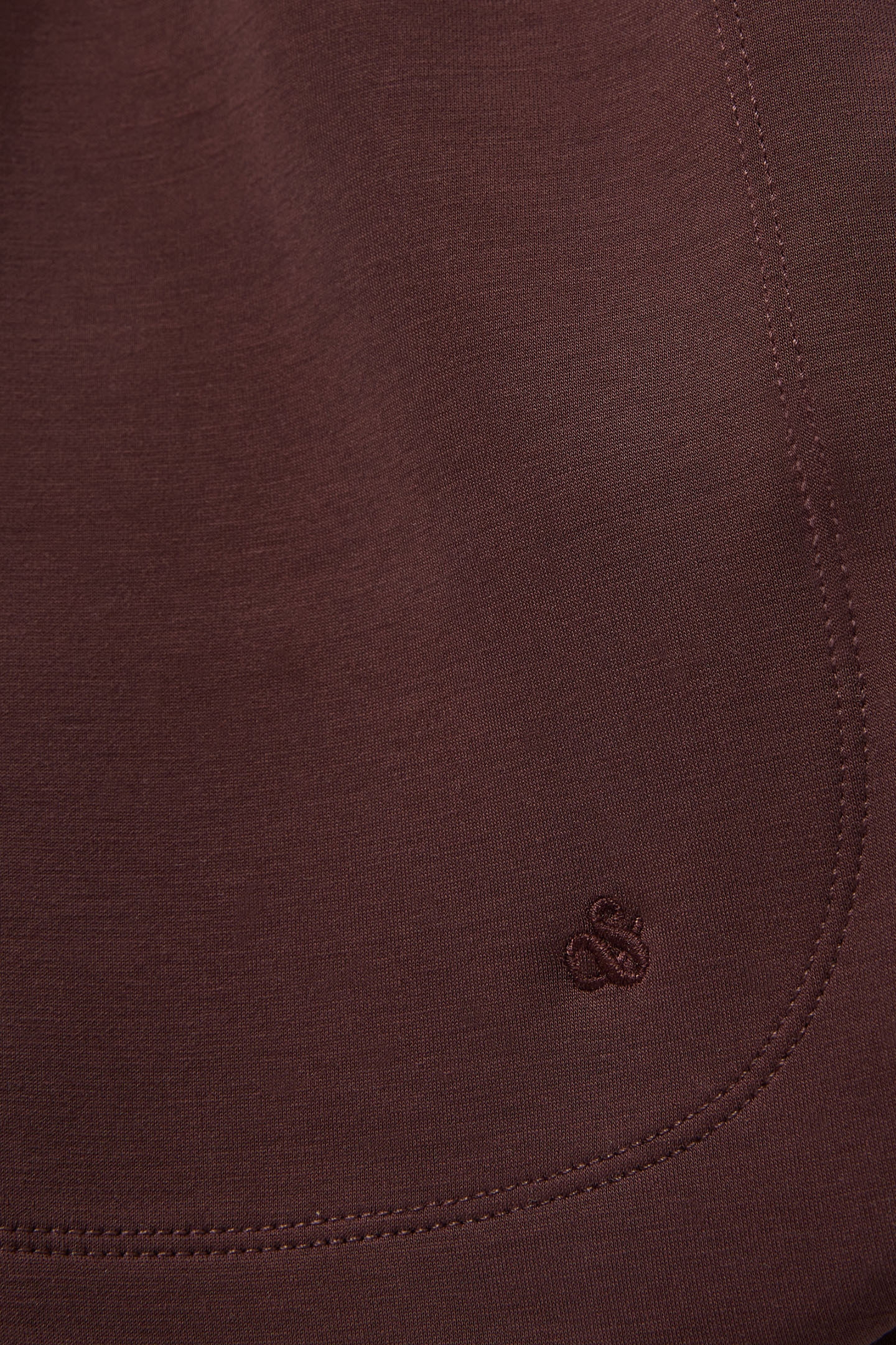 CURVED HEM DRAWSTRING SHORTS PUCE 4