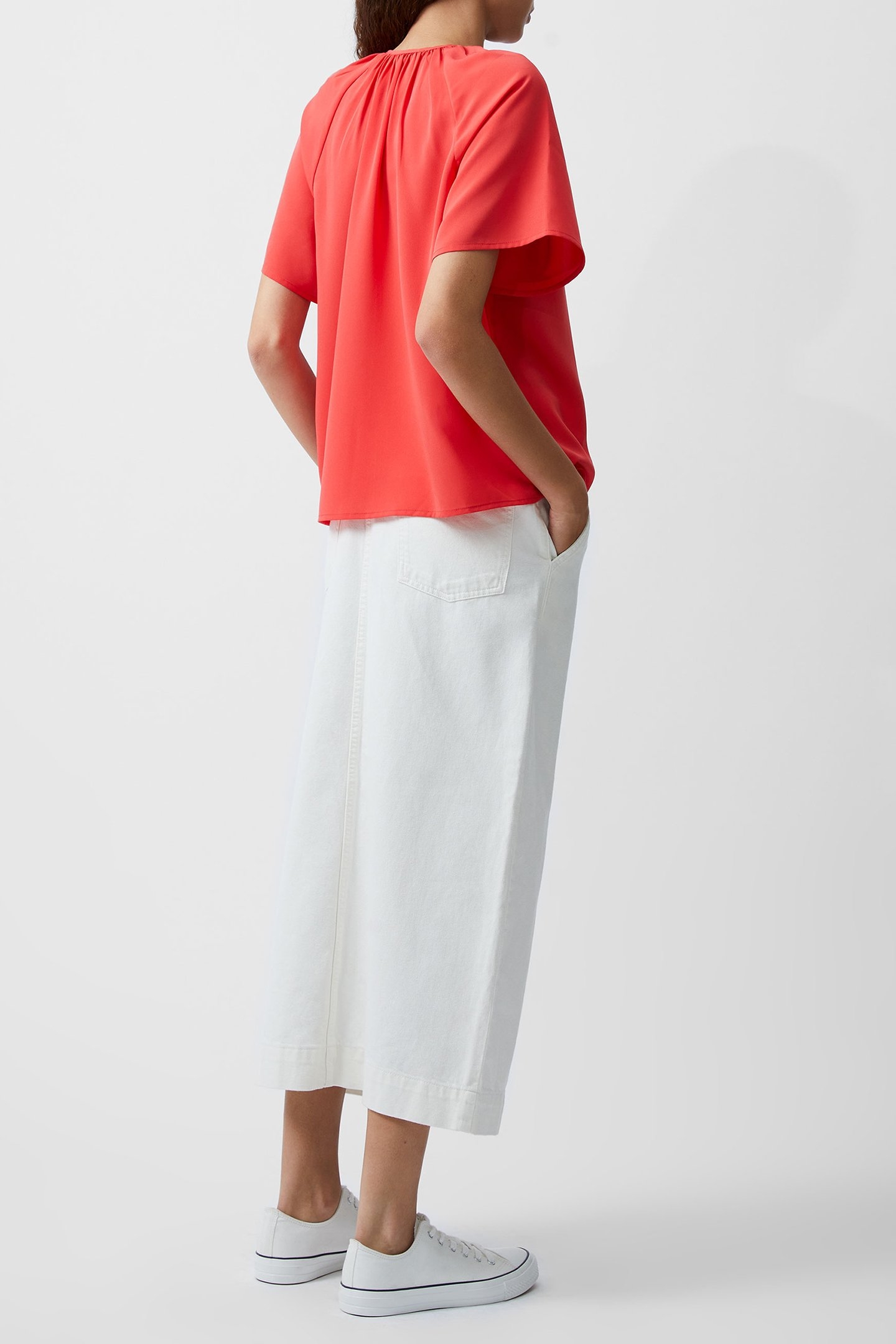 CAPRIANA CREPE LIGHT TOP CAYENNE RED 3