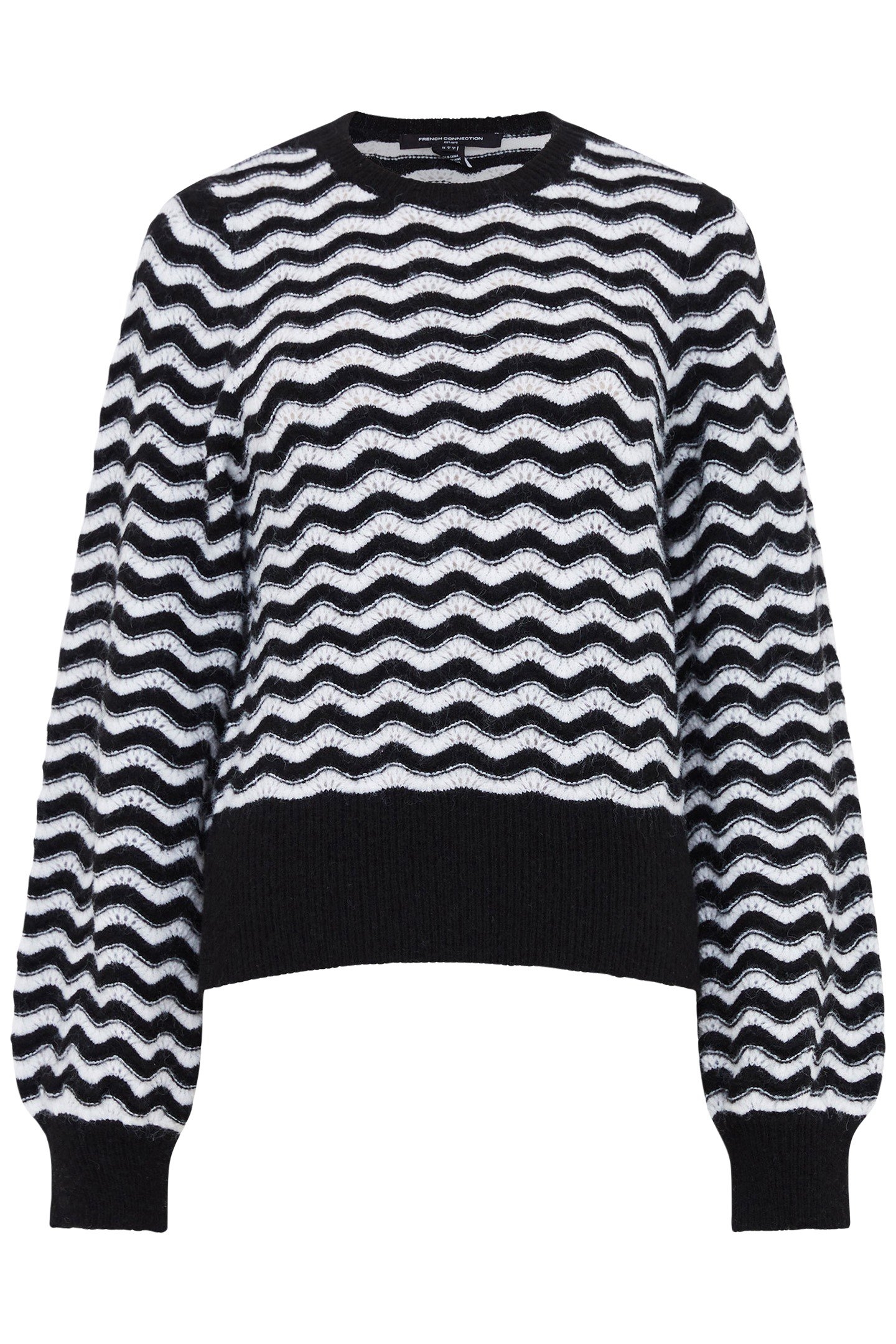 NATASHA SCALLOP JUMPER MOONLESS NIGHT/C CRM 4