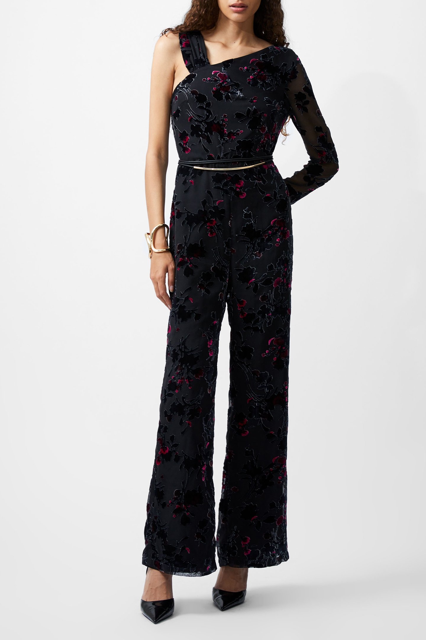 GUTHREN BURNOUT JUMPSUIT BAKED CHERRY 1