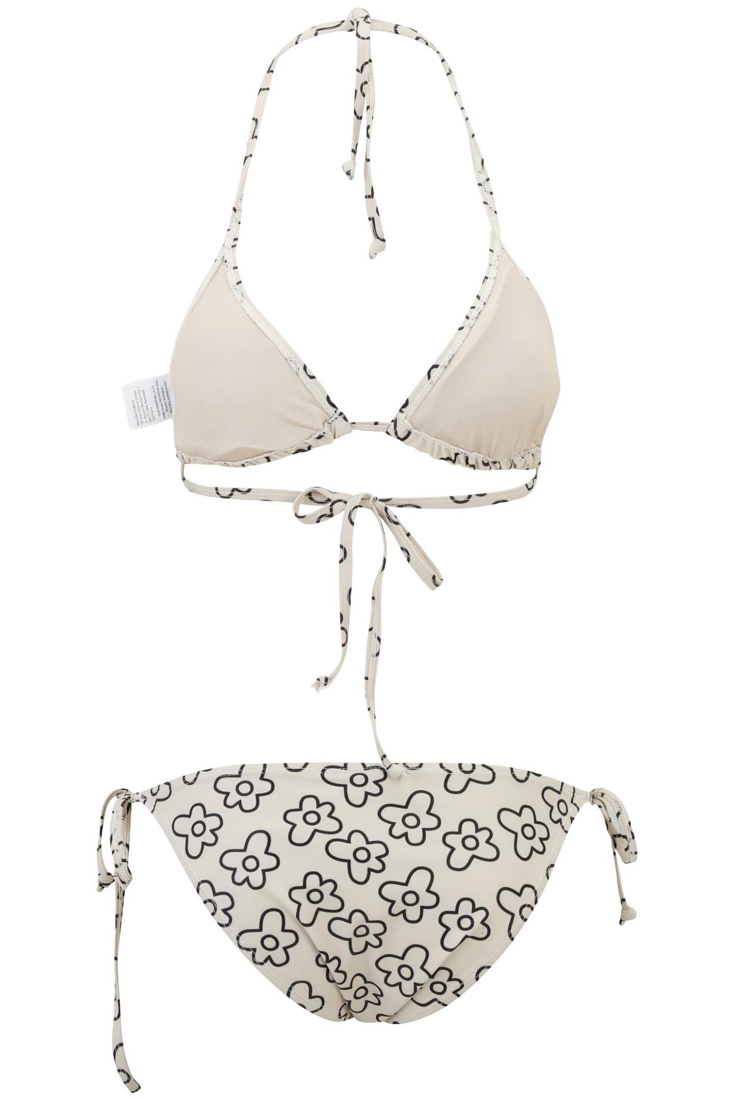 LADIES TRIANGLE PATTERN BIKINI BLACKFLOWER 2