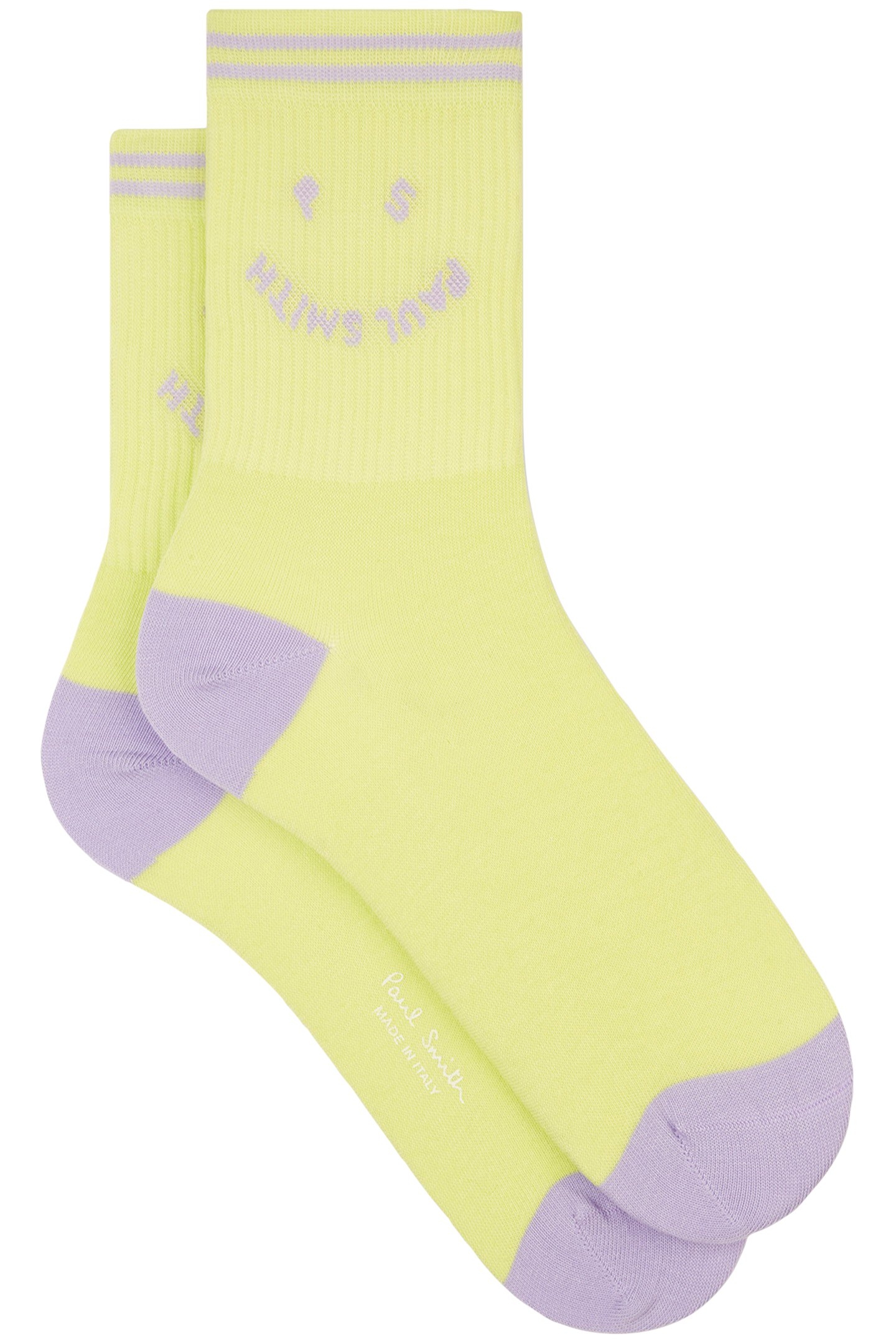 SOCK RIB HAPPY YELLOW 1