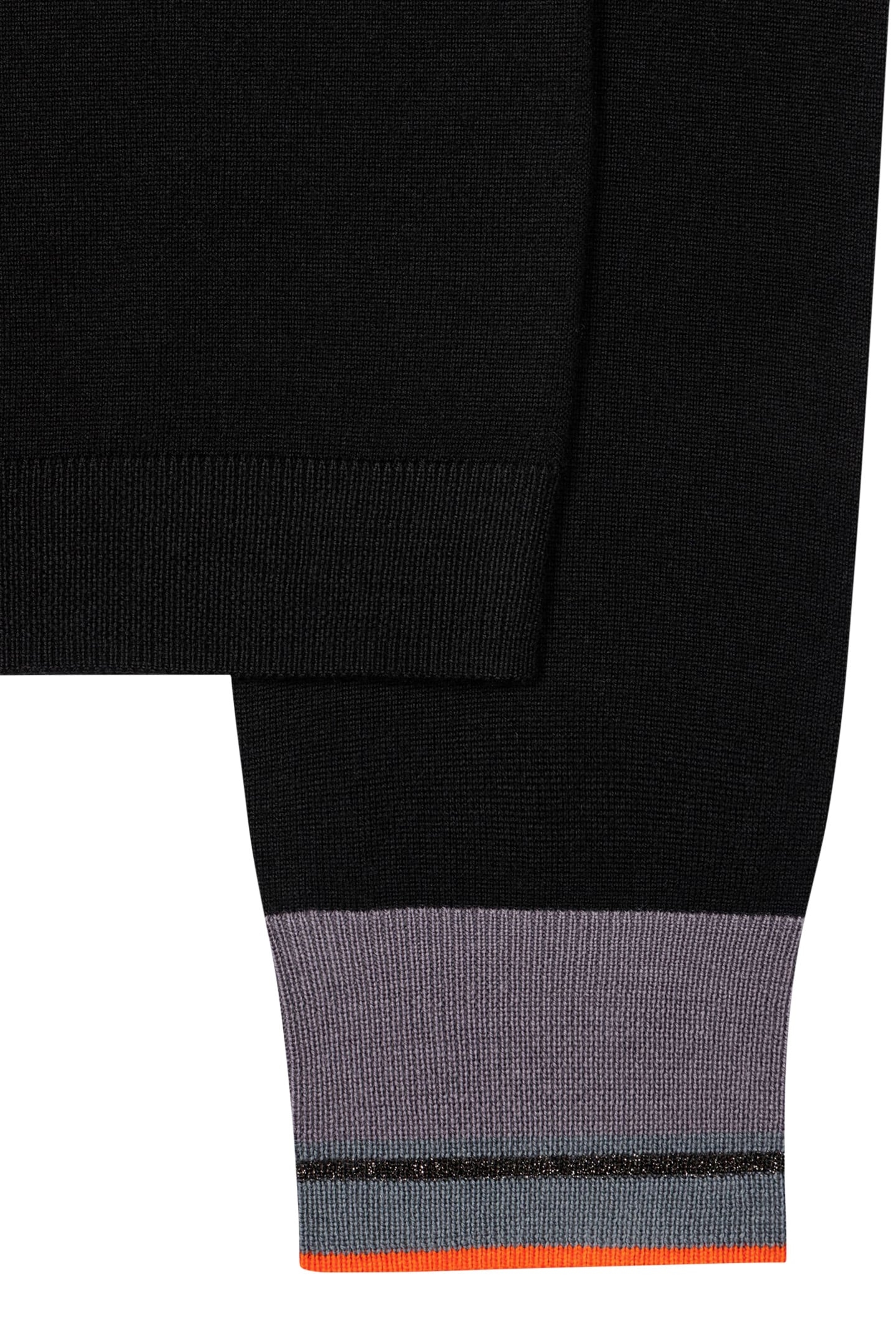 KNITTED SWEATER CREW NECK BLACK 5