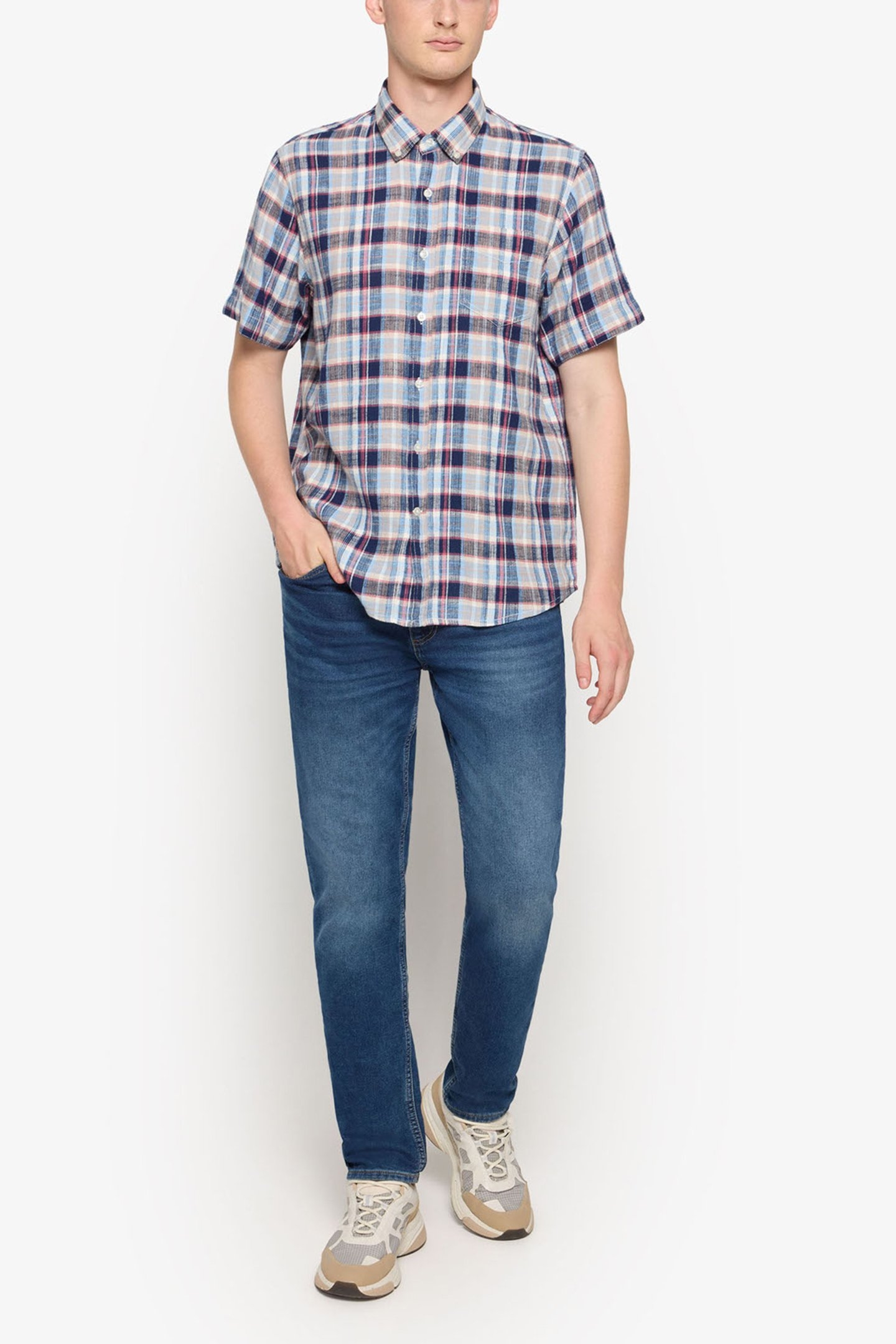 PANSI WAFFLE CHECK RED EARTH 3