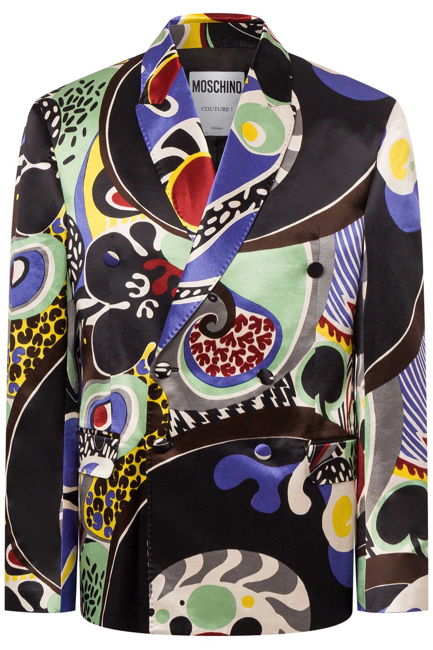 PSYCHEDELIC PRINT VISCOSE COTTON JACKET MULTICOLOUR 3