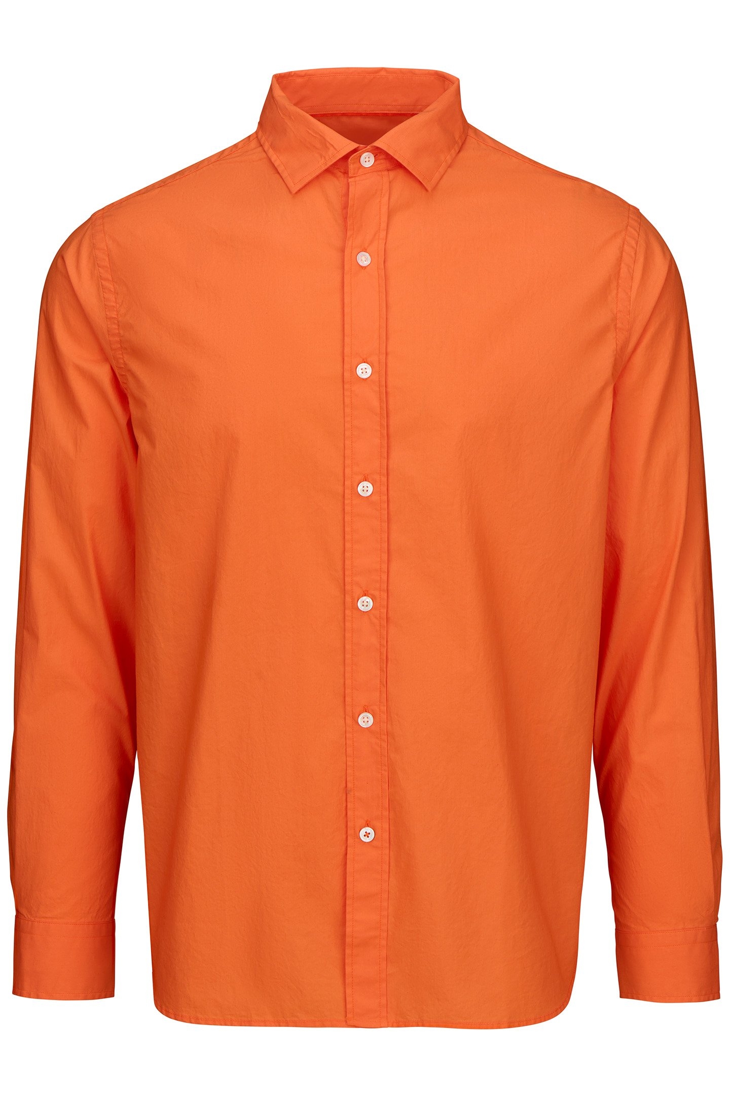 MALFA GARMENT DYE SHIRT ARANCIA 1