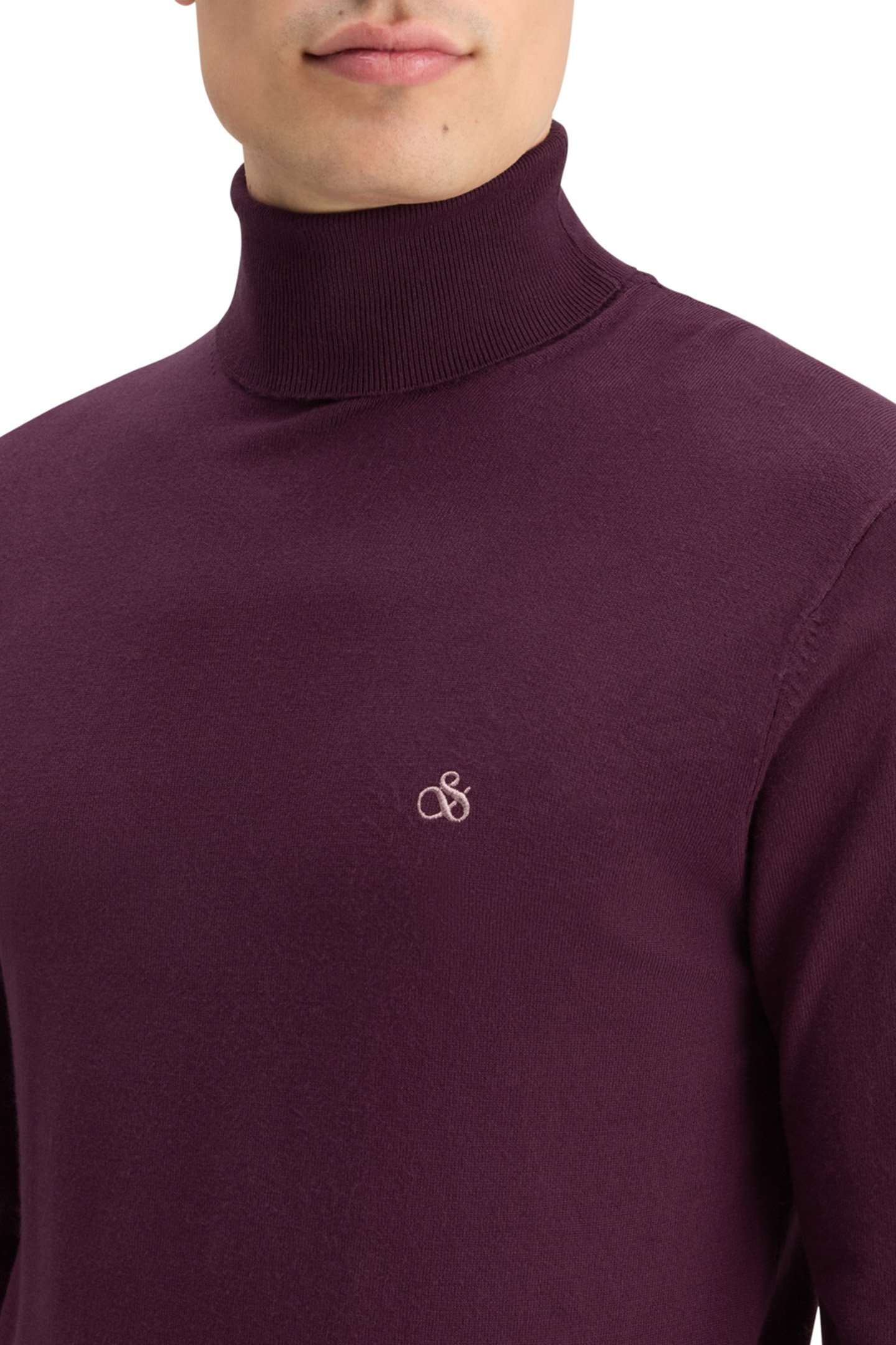 TURTLENECK VISCOSE SWEATER BERRY 8