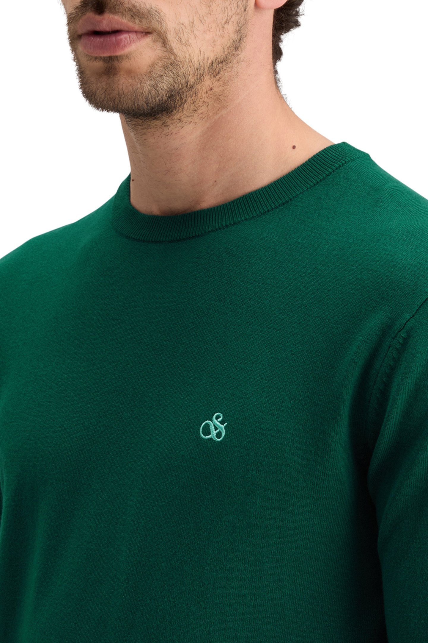 ESSENTIAL VISCOSE SWEATER WINGBACK GREEN 8