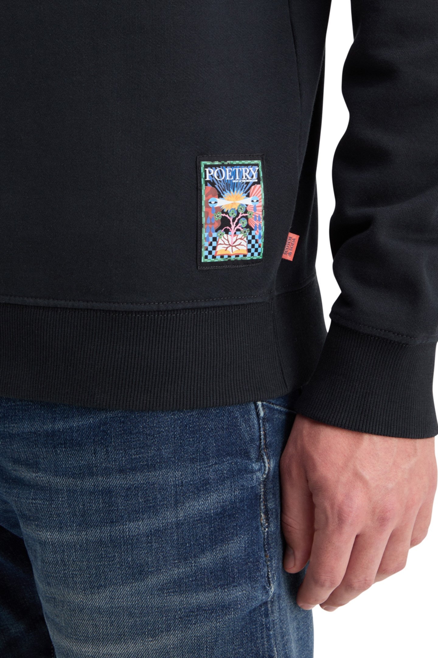 FRONT BACK ARTWORK SWEATSHIRT BLACK 8