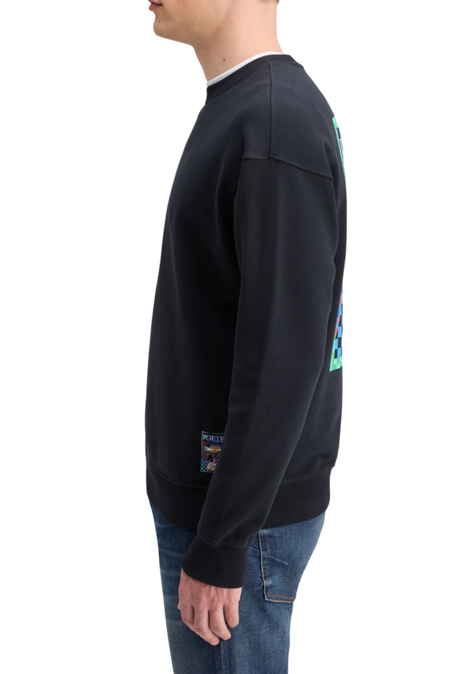 FRONT BACK ARTWORK SWEATSHIRT BLACK 6