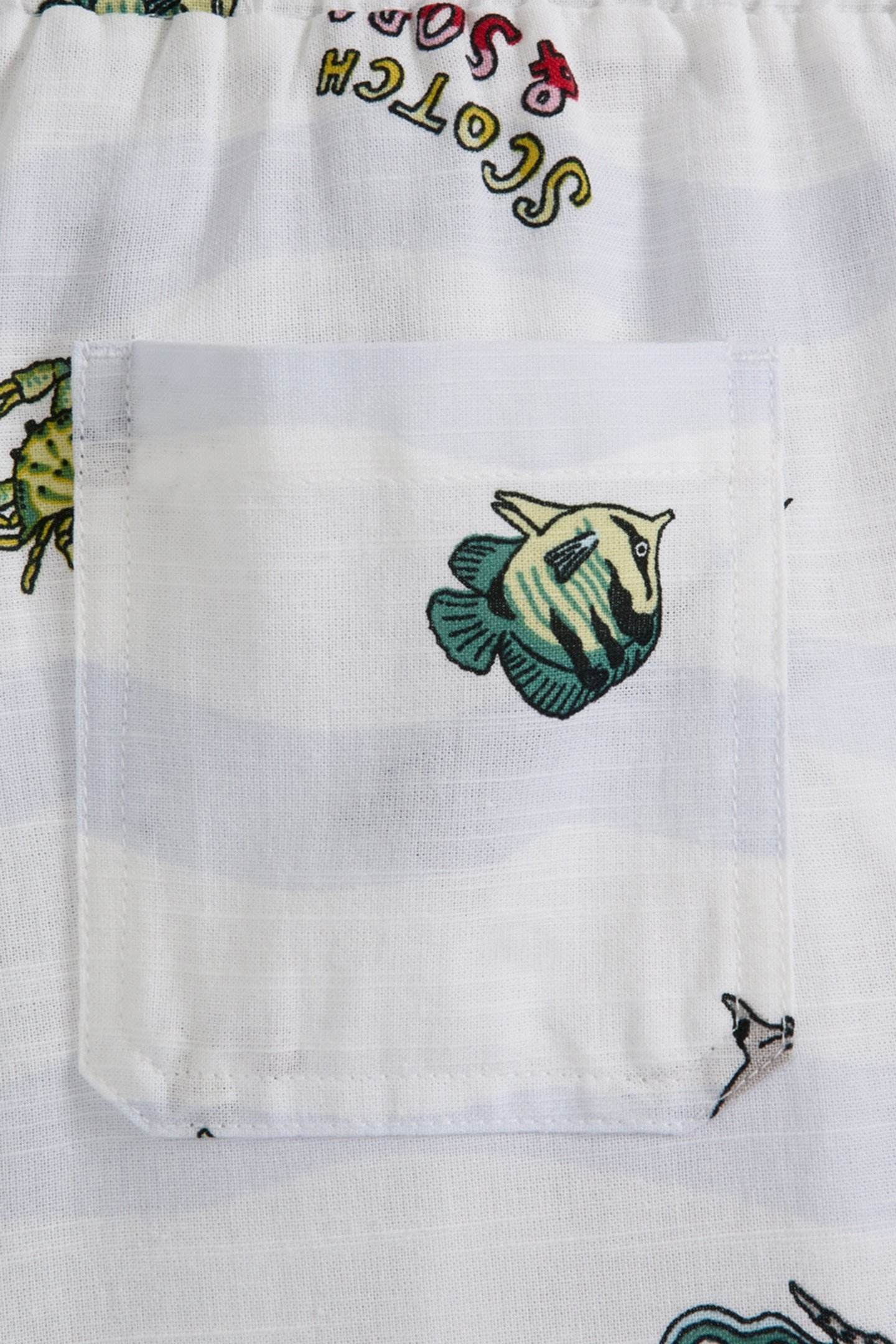 BOYS 2PC PRINTED WOVEN BUTTON UP SHIRT & SHORT SET WHITE TRA 5