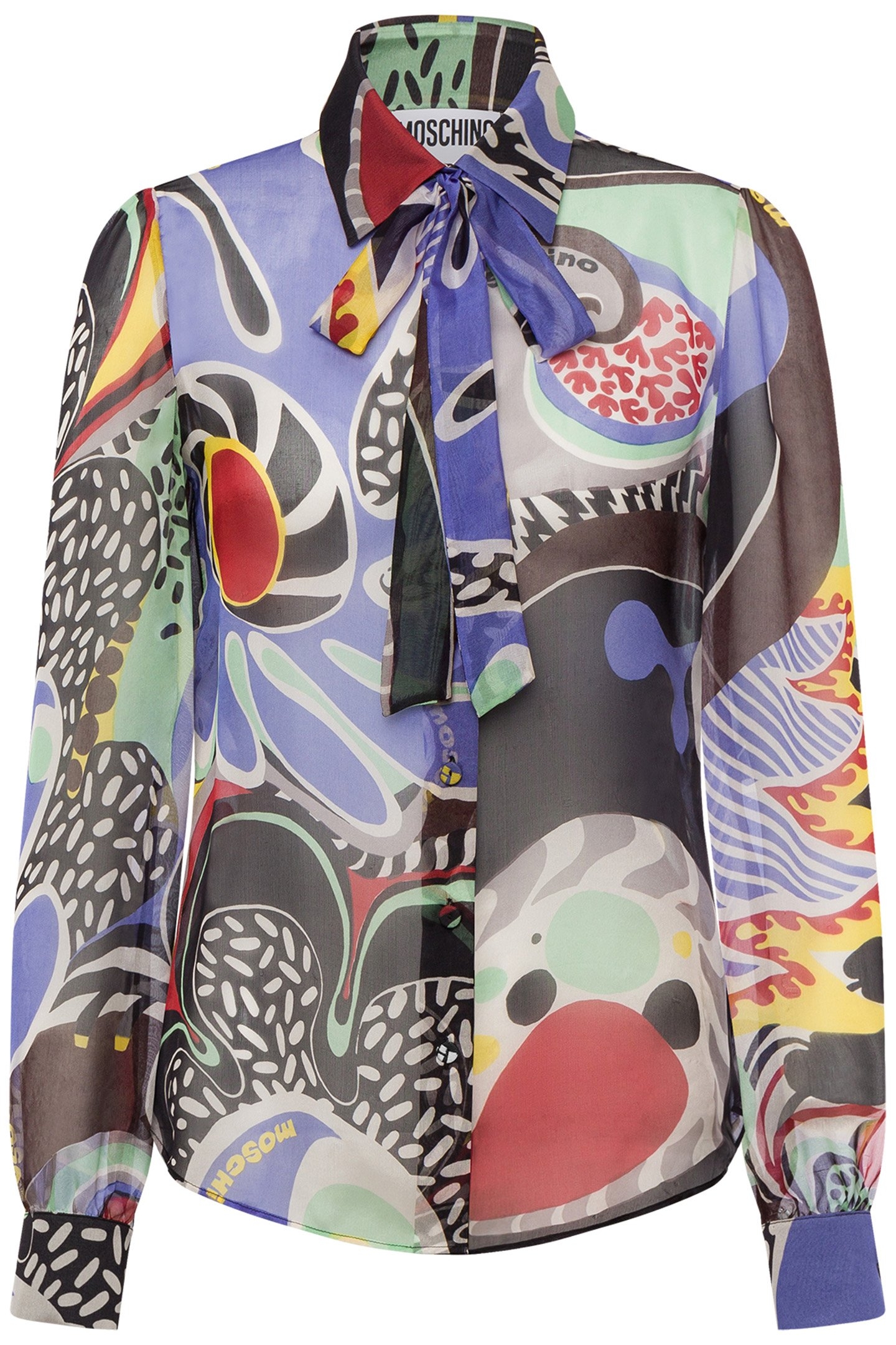 CHIFFON PSYCHEDELIC PRINT SHIRT MULTICOLOUR 3