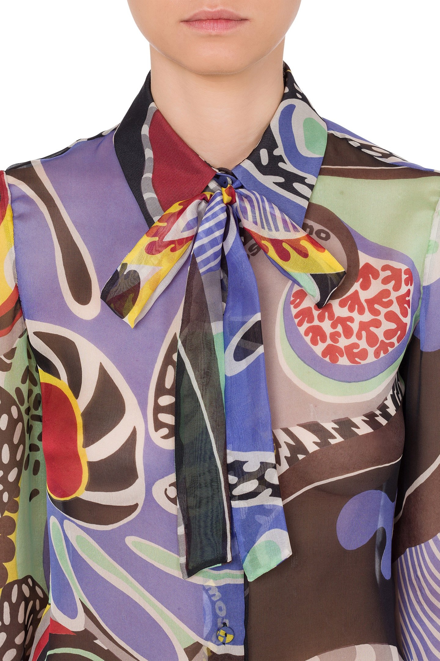 CHIFFON PSYCHEDELIC PRINT SHIRT MULTICOLOUR 4