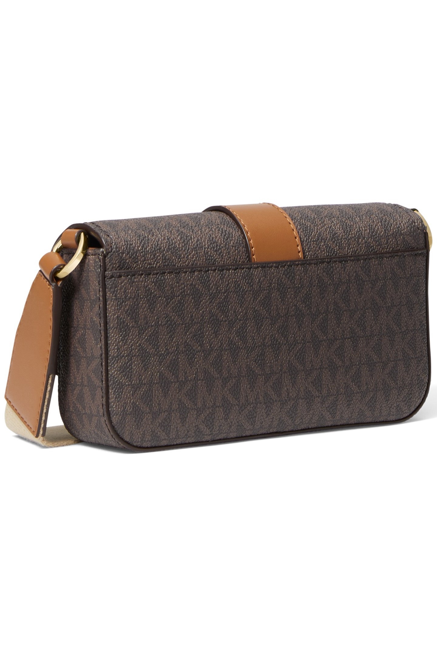 GREENWICH EXTRA SMALL CROSSBODY BAG IN BROWN LOGO PRINT 3