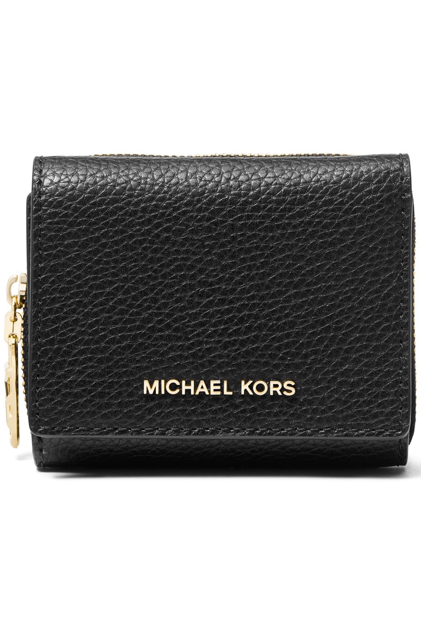 PURSE WITH GOLD LOGO IN BLACK 1