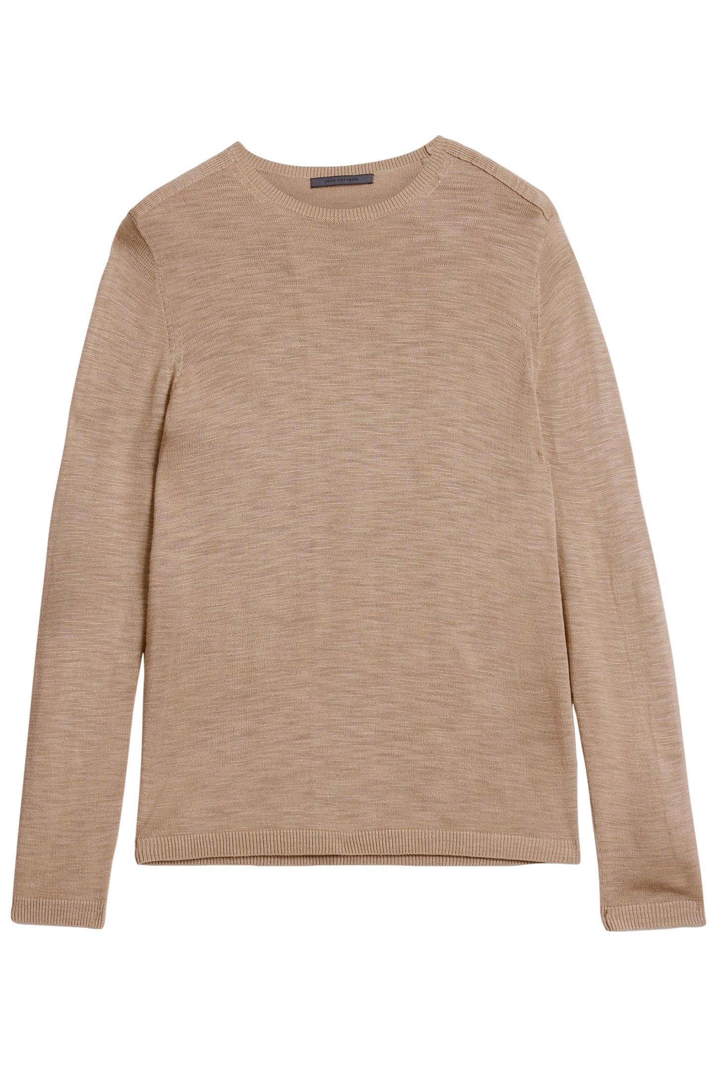 AVEIRO REGULAR FIT TUSSAH SILK CREW ALMOND 2