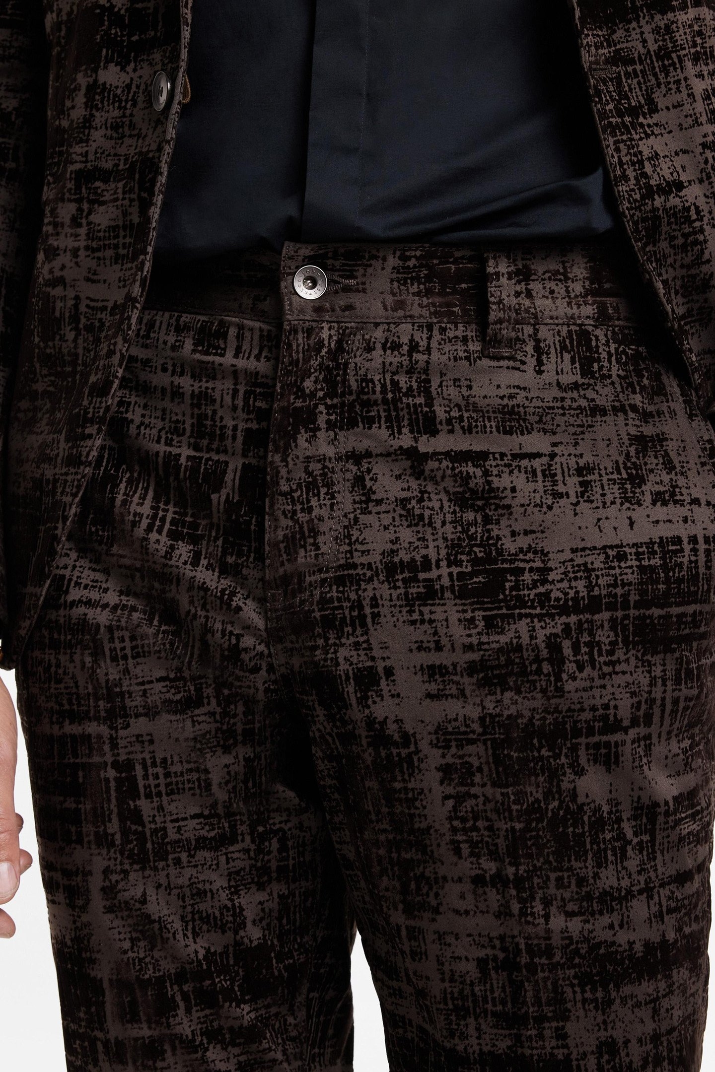 MOTOR CITY PANTS - ZIP FLY LOW RISE SLIM OLD BARK 3