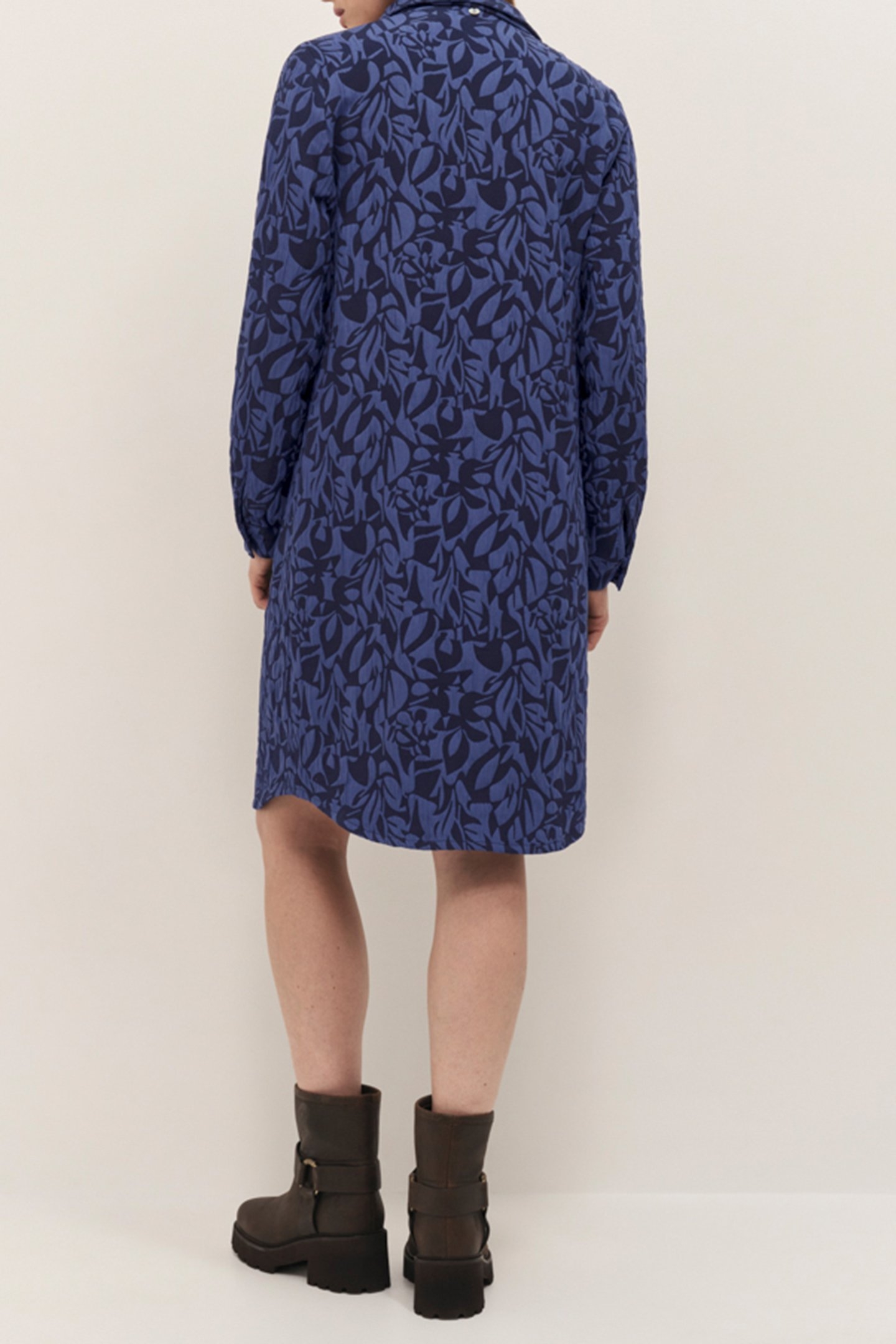 REALLY - MOONLIGHT JACQUARD SHIRT DRESS WITH FLORAL ARABESQU 3