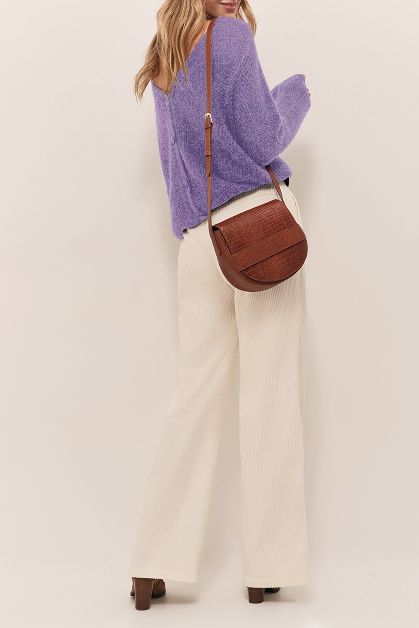 THILO - FANCY KNITTED AMETHYST CARDIGAN 4