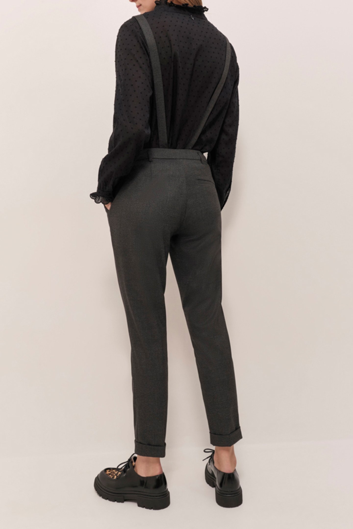 PAX - 7/8TH TROUSERS IN ANTHRACITE WITH PRINCE-OF-THE-GALLER 4