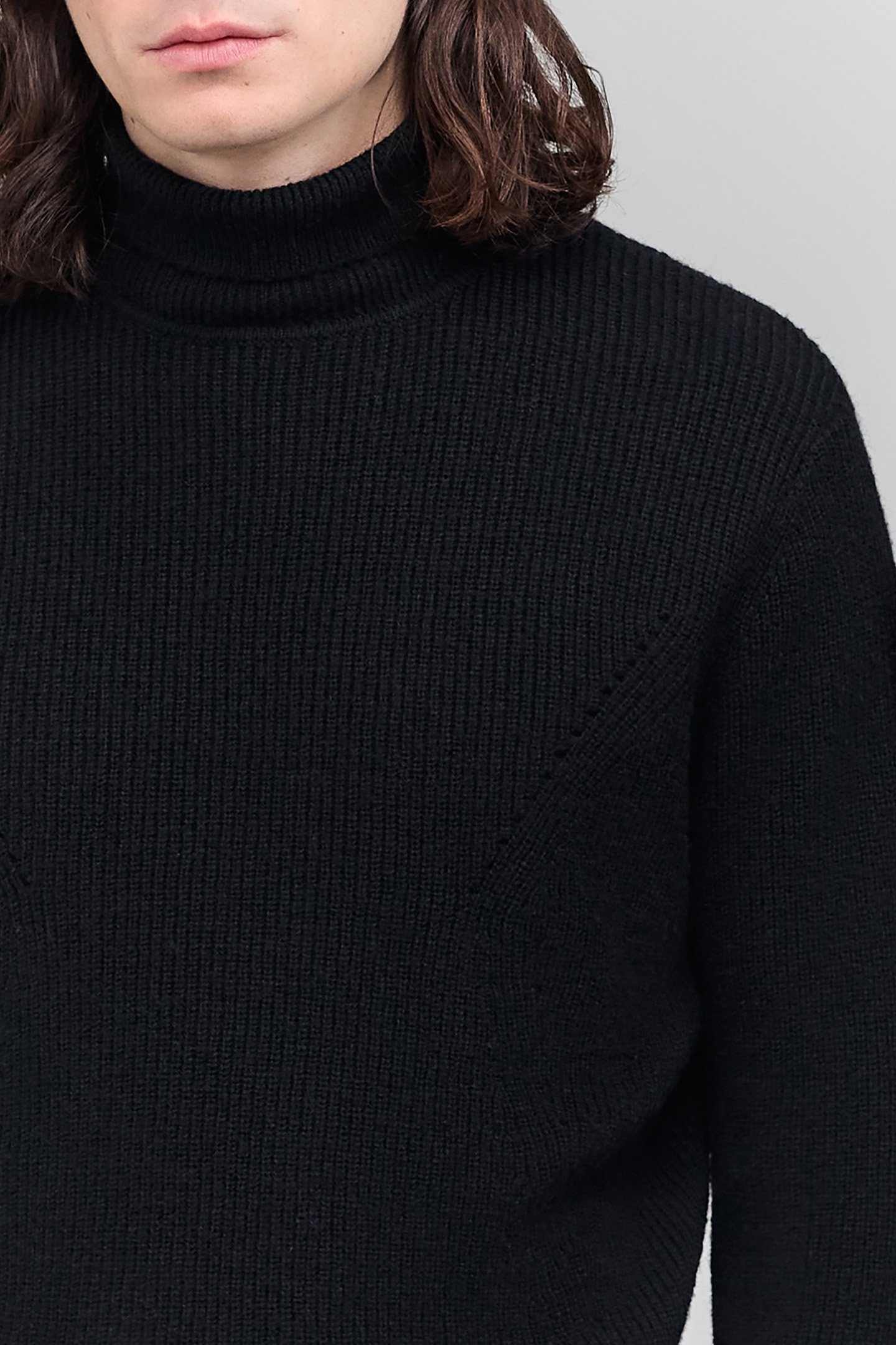 BLACK TURTLENECK KNIT JUMPER 5