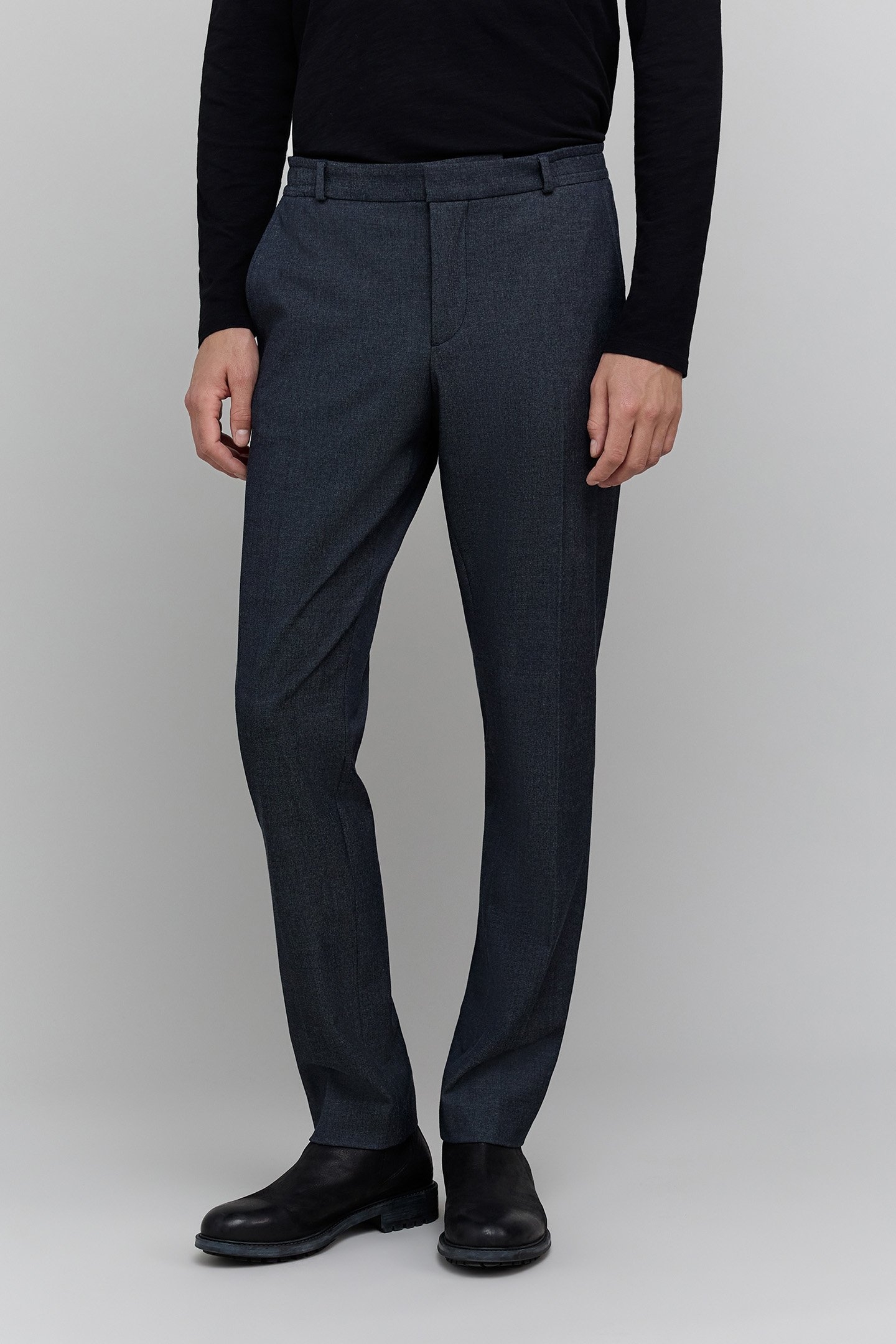 NAVY MOTTLED JOGPANTS 1