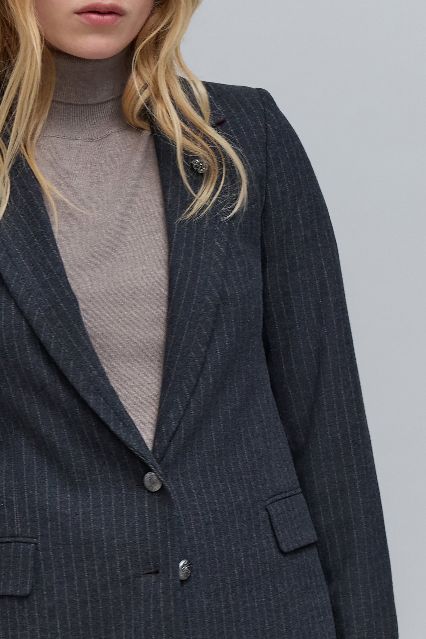 GRAY TENNIS STRIPE SUIT JACKET 6
