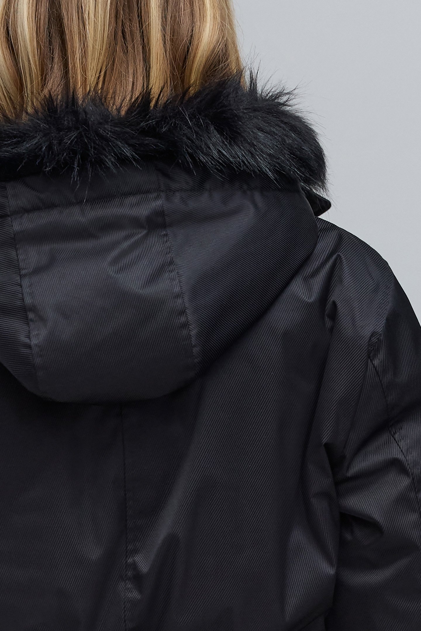 BLACK STRIPED PARKA 6