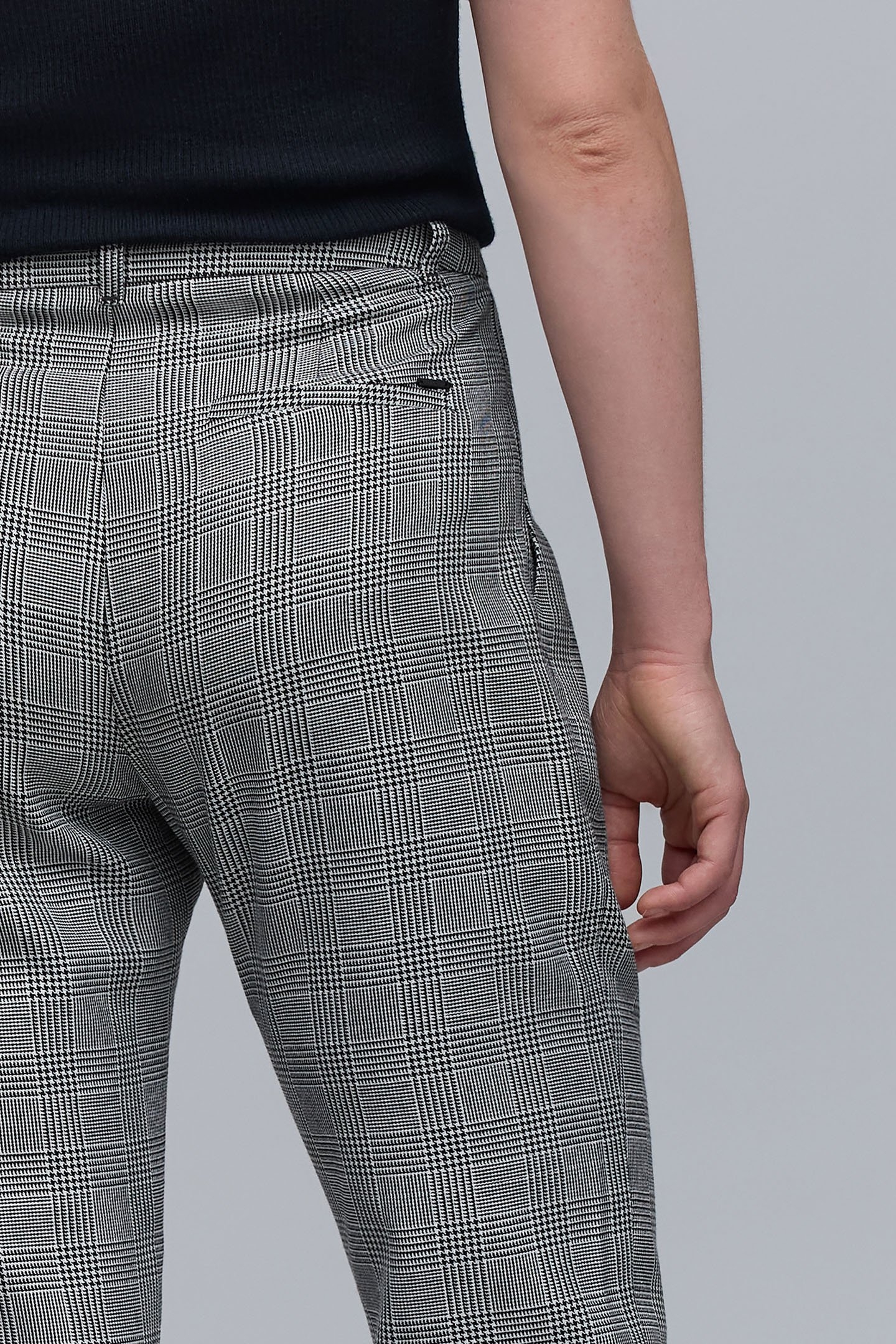 PRINCE OF WALES BLACK SUIT PANTS 6